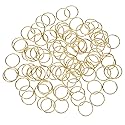 Hotop 100 Pack Hair Rings Gold Braid Rings Loop Clips 0.63 Inch Women's Fashion Hip-hop DIY Hair Accessories for Dreadlocks Beauty & Personal Care Hotop