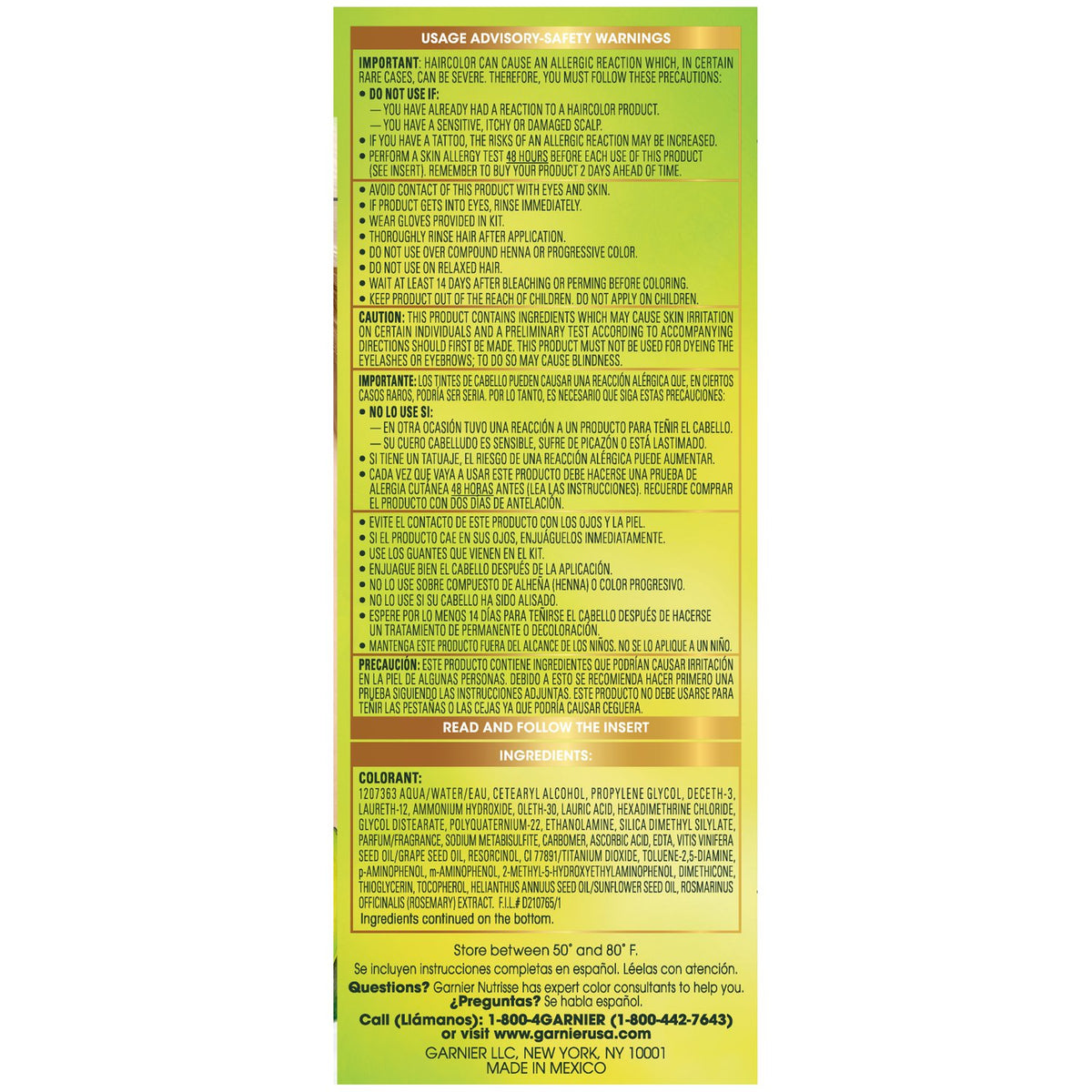 Garnier Nutrisse Nourishing Hair Color Creme, 92 Light Buttery Blonde (Packaging May Vary)