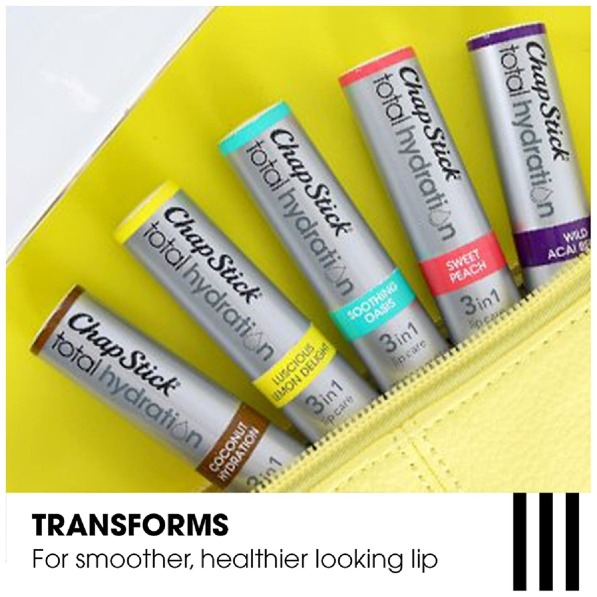ChapStick Total Hydration Soothing Oasis Moisturizing Lip Balm Tube, Lip Balm for Lip Care - 0.12 Oz Beauty & Personal Care ChapStick