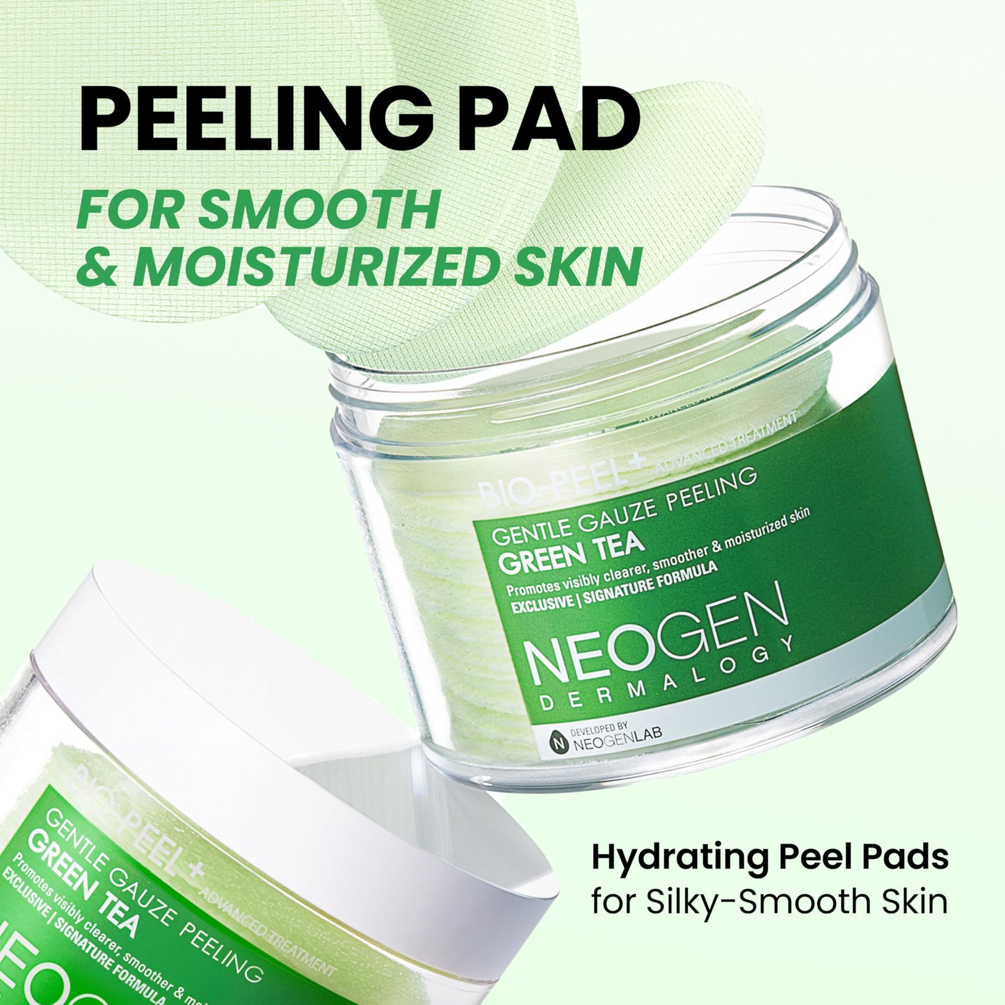 DERMALOGY by NEOGENLAB Bio-Peel Gauze Peeling Pads (Green Tea, 30 pads) - Exfoliating & Hydrating & Soothing Peeling Pad with PHA & Green Tea Beauty & Personal Care DERMALOGY by NEOGENLAB
