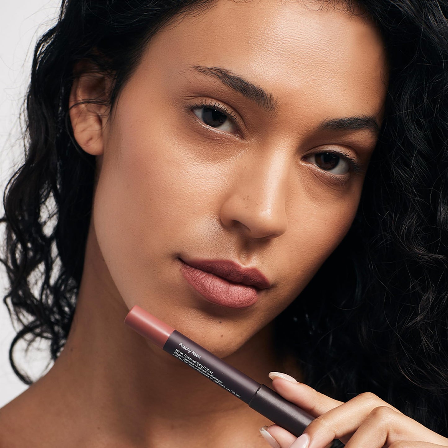 VASANTI Matte Crush Lipstick Pencil - Peachy Keen Natural Peach - Soft, Velvety Matte Finish, Waterproof, Smooth Application - Natural, Vegan Beauty & Personal Care VASANTI
