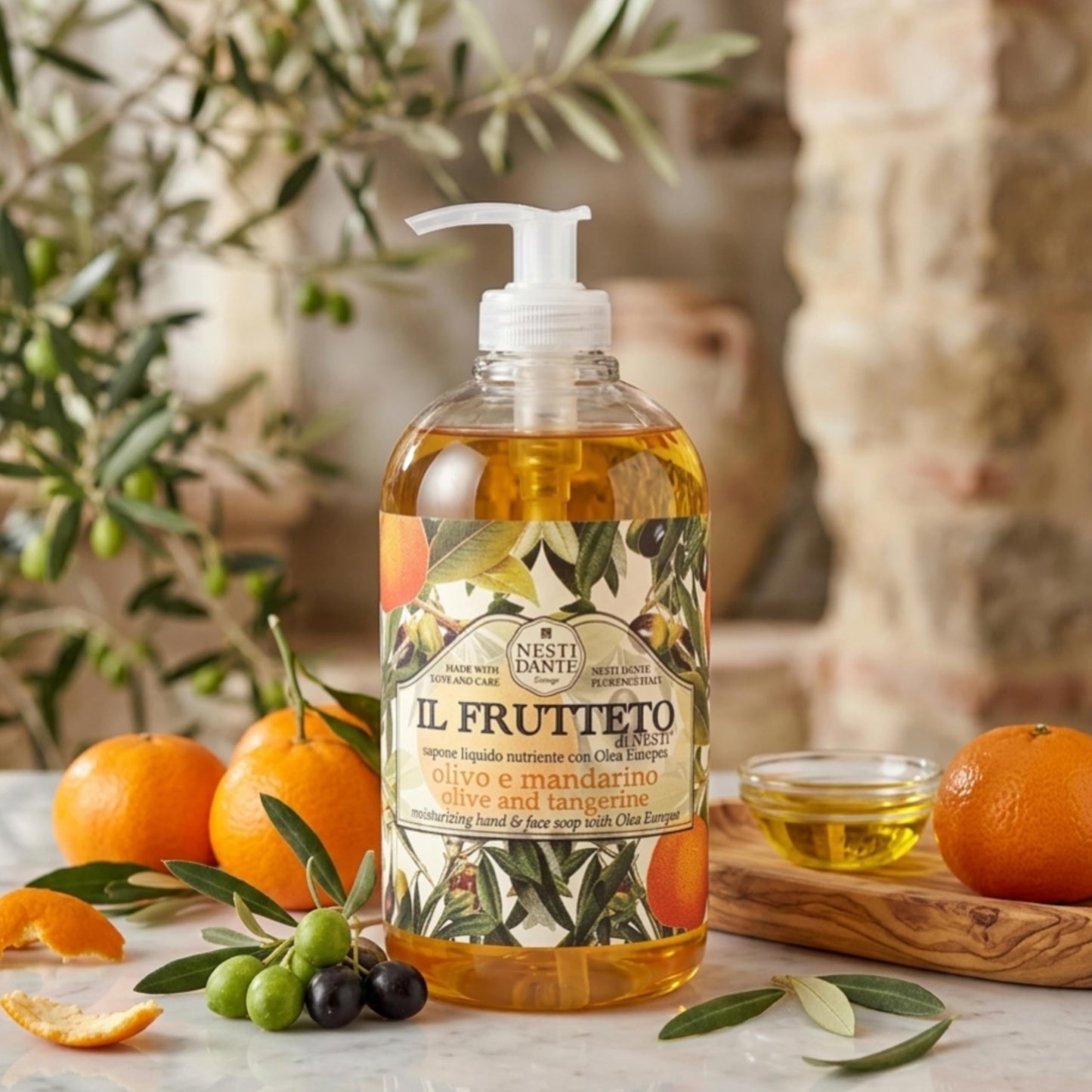 Nesti Dante - Il Frutteto Olive and Tangerine Moisturizing Hand and Face Soap Beauty & Personal Care Nesti Dante