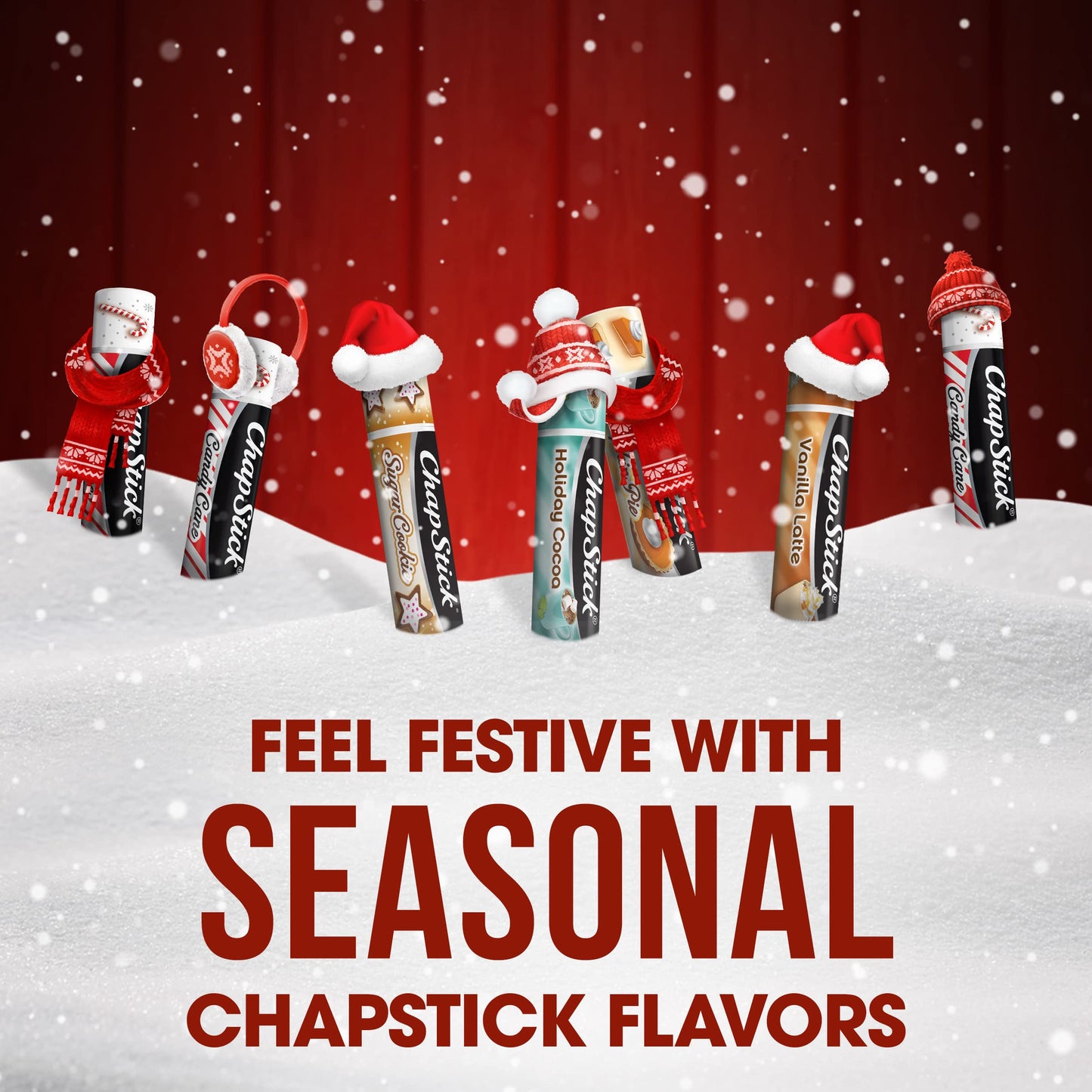 ChapStick Holiday Collection Holiday Lip Balm Variety Gift Box - 0.15 Oz (Pack of 5) Beauty & Personal Care ChapStick