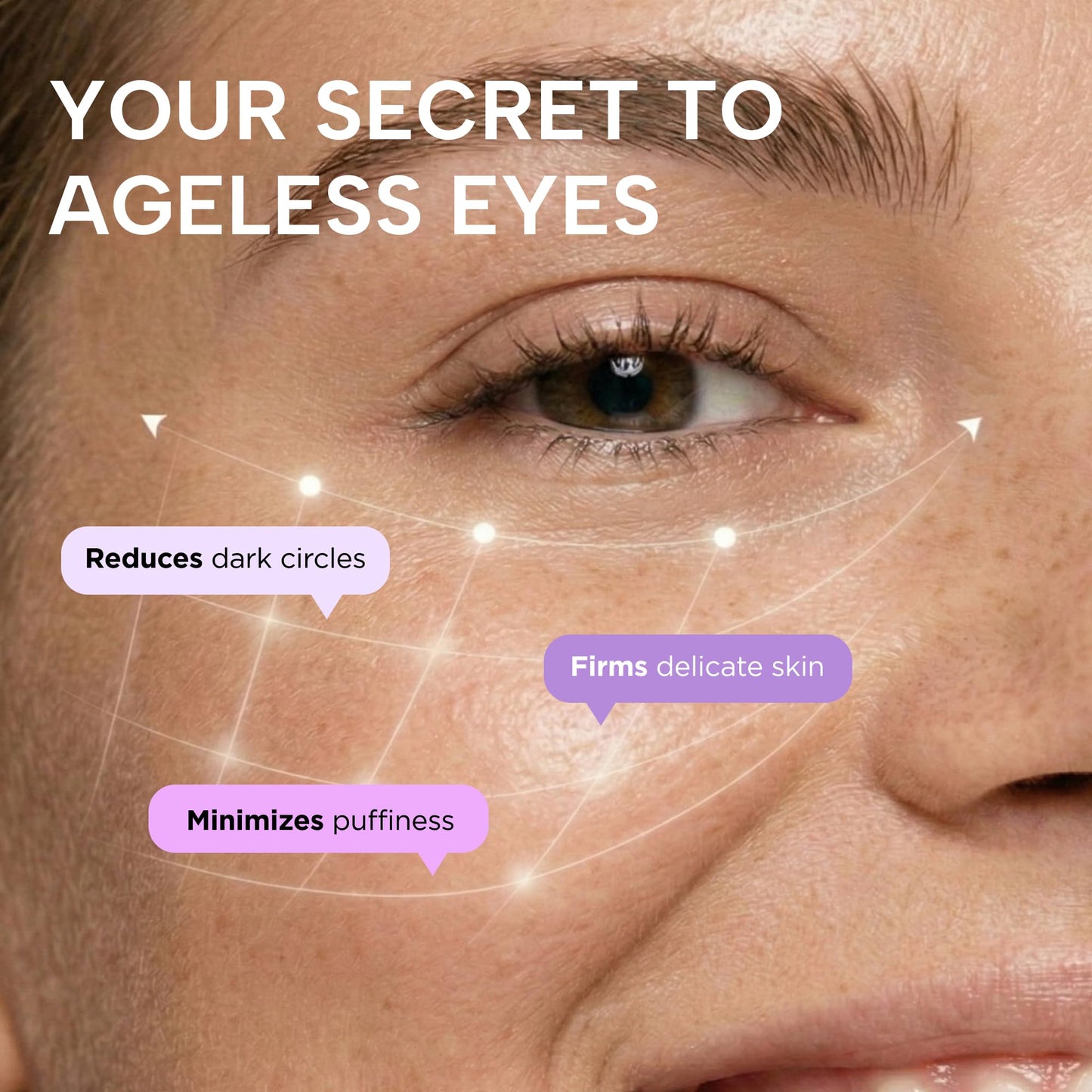 Clear Beauty Vitamin C & Hyaluronic Acid Under Eye Serum - Dermatologist Tested, Reduces Eye Bags, Puffiness, Dark Circles & Wrinkles, Clean Beauty Beauty & Personal Care Clear Beauty