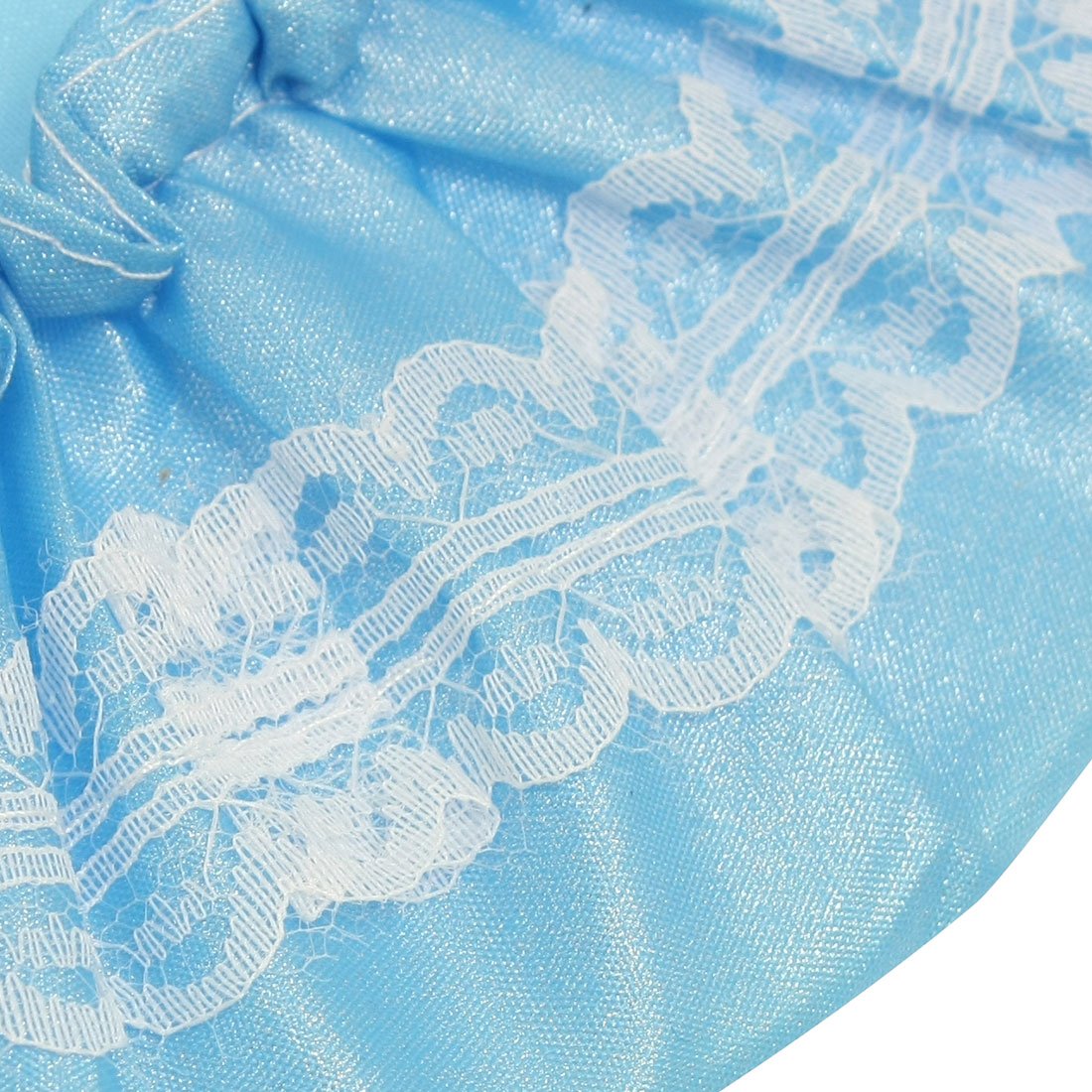 Ruilogod Lady White Lace Design Hair Saloon Shower Bath Cap Sky Blue 2 Pcs (id: bfd 9f8 78d 0f6 733 Beauty and Personal Care Ruilogod