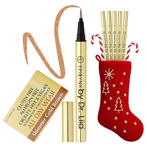 Liquid Eyeliner - Hypoallergenic Eyeliner with Fine Brush Tip, Long-Lasting Waterproof Eye Liner - Cruelty-Free, Vegan, Hypoallergenic, Gluten-Free Beauty & Personal Care EPILYNX