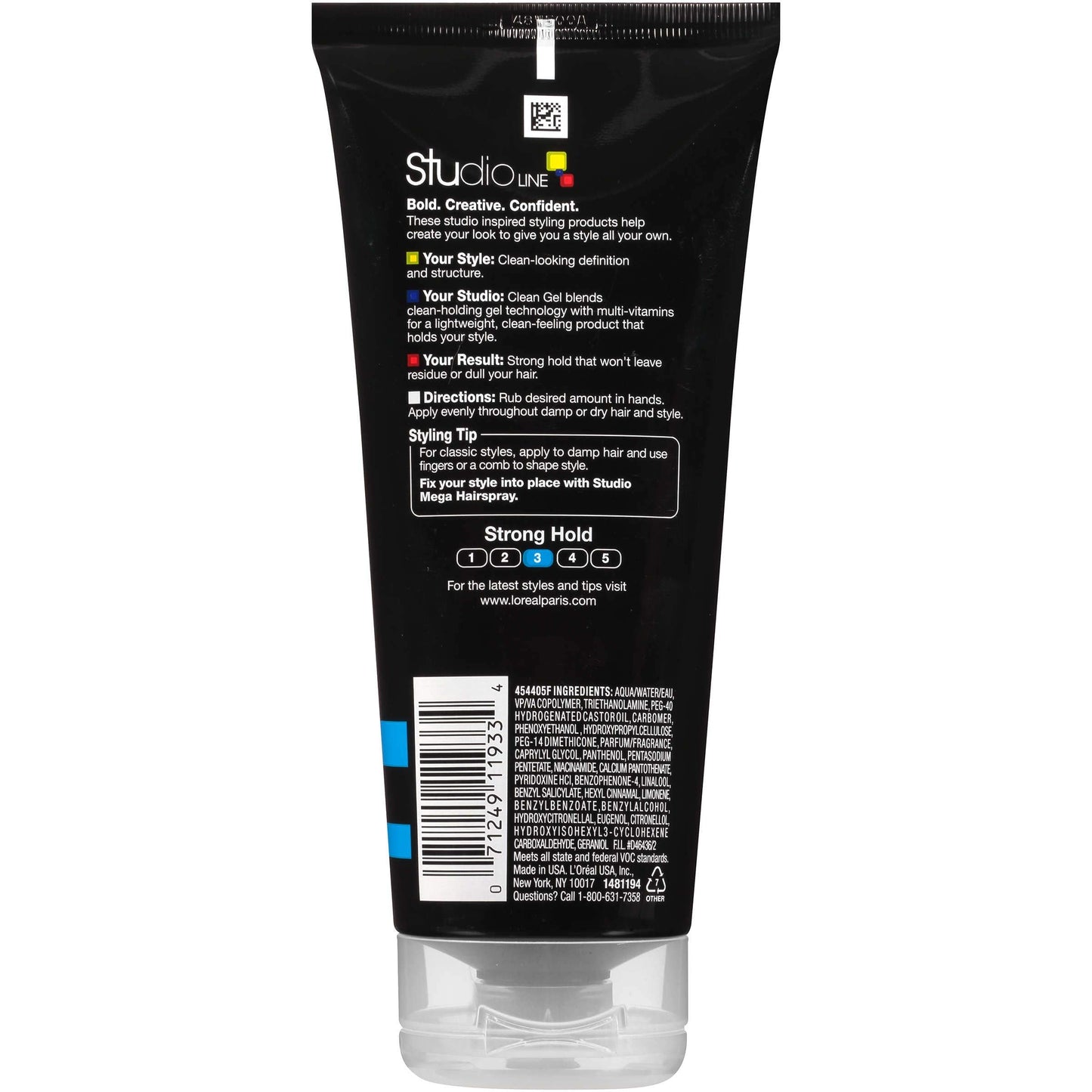 L'Oreal Paris Studio Line Clear Minded Clean Gel Strong Hold 6.80 oz, Camellia, 1 Count Beauty & Personal Care L'Oreal Paris