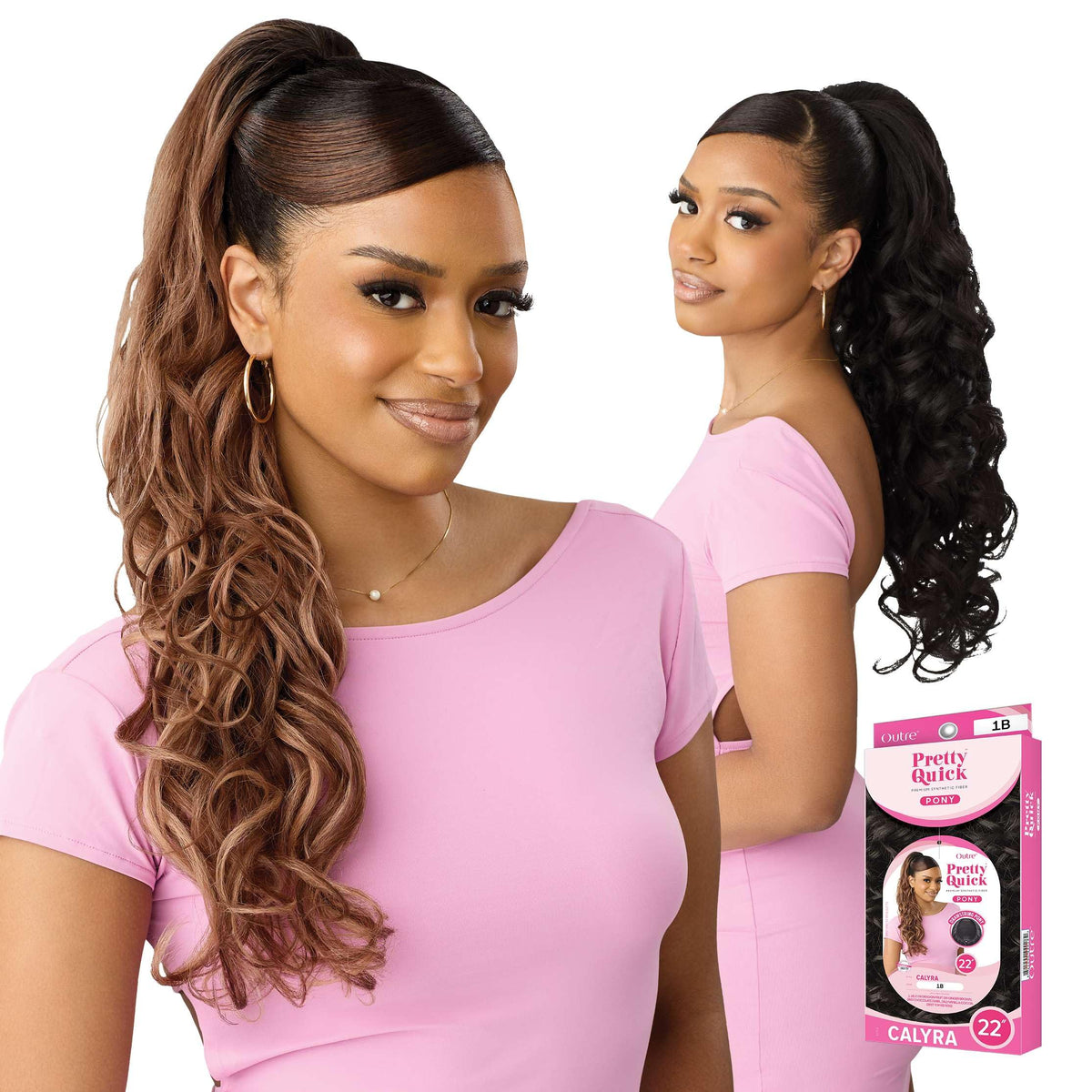 Outre Pretty Quick - Drawstring Pony - Calyra (DR DRAGON FRUIT)