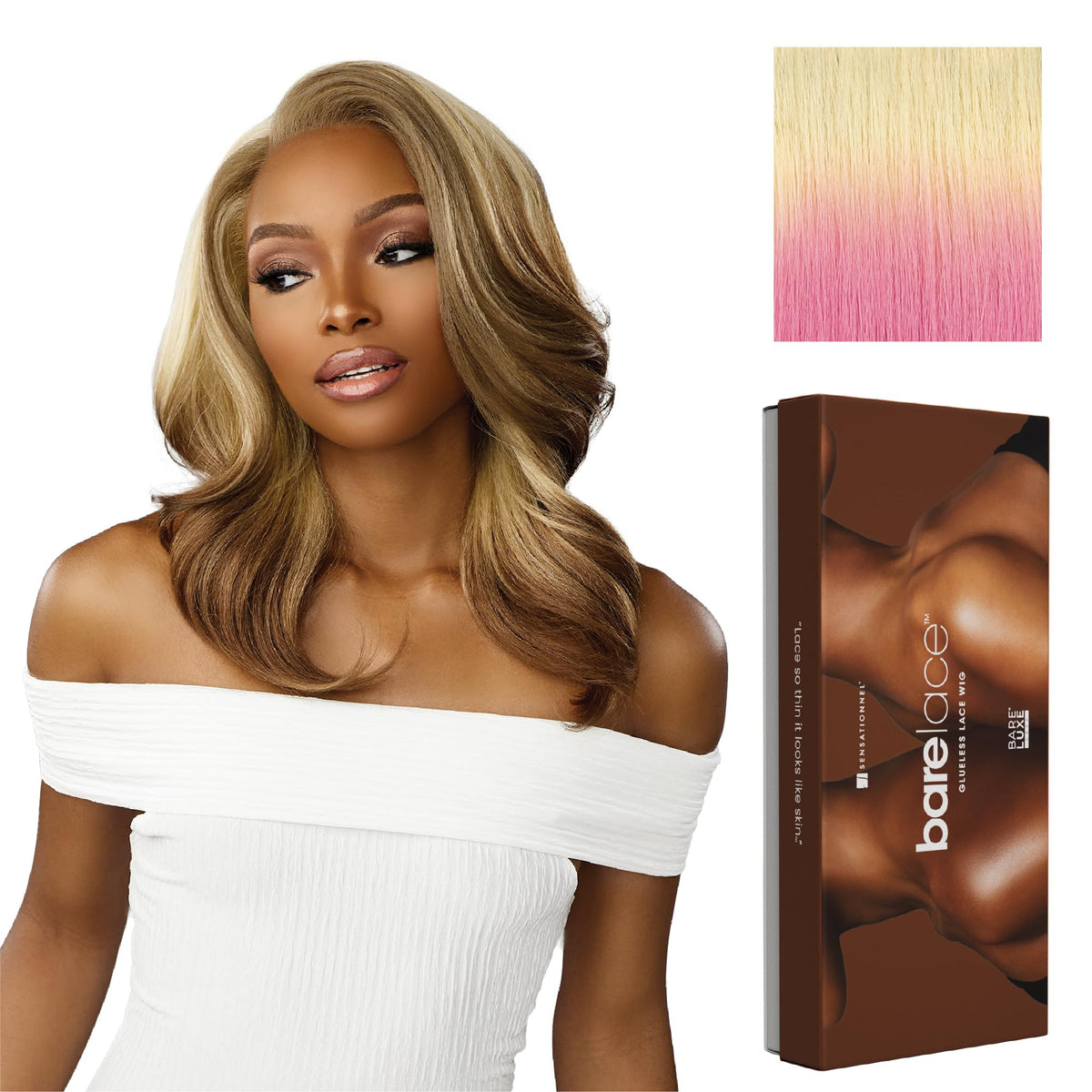Sensationnel Bare Lace 13x6 Wig-Unit 14, LT613/PINK