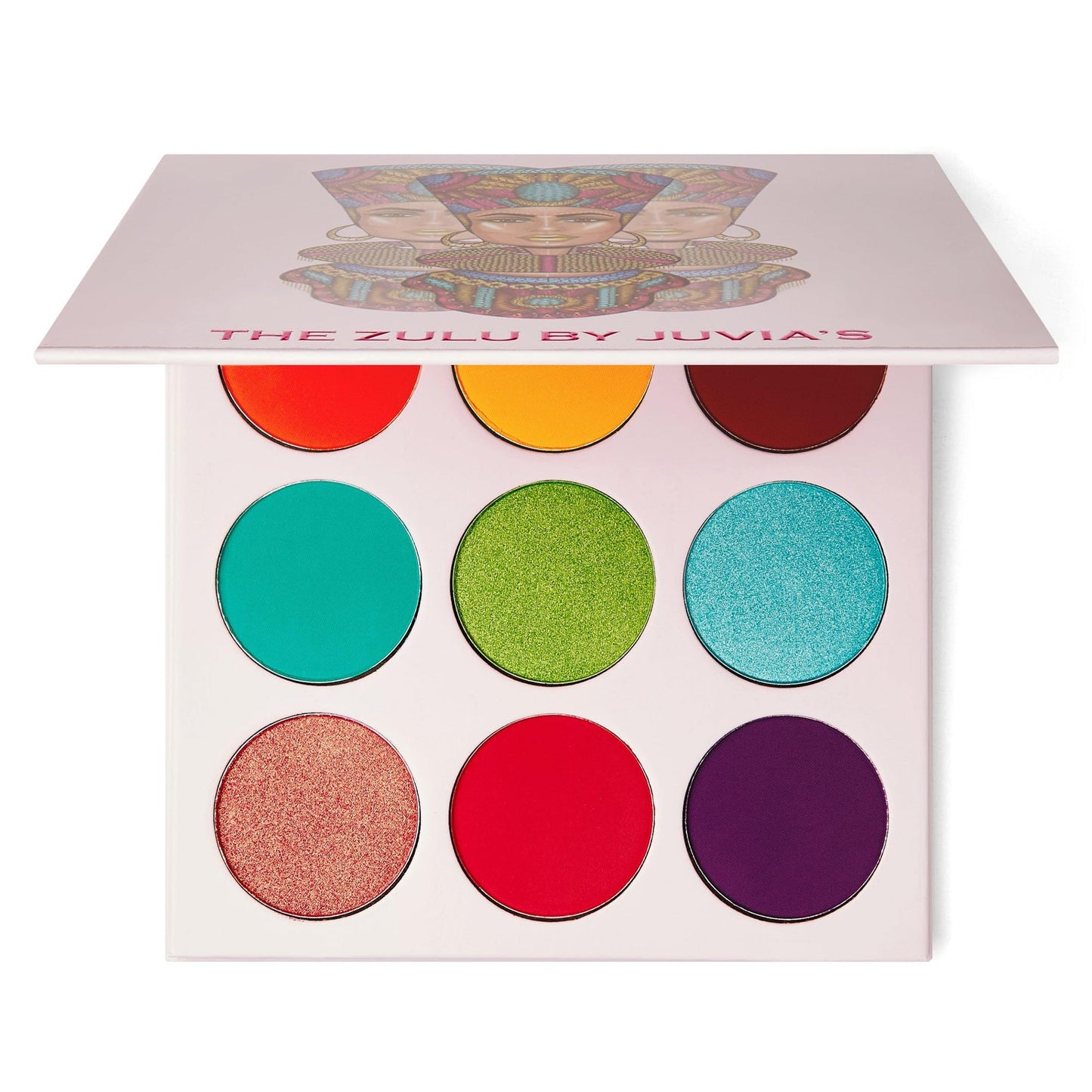 Juvia's Place Palette The Zulu - Turquoise, Red, Purple, Shades of 9, Colorful, Vivid, Vibrant Palette, Pigmented Makeup Palette Color & Shine Beauty & Personal Care Juvia's Place
