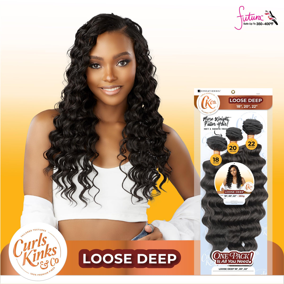 Sensationnel CKCO Synthetic Bundle-Loose Deep,18 20 22 inch, S4/30