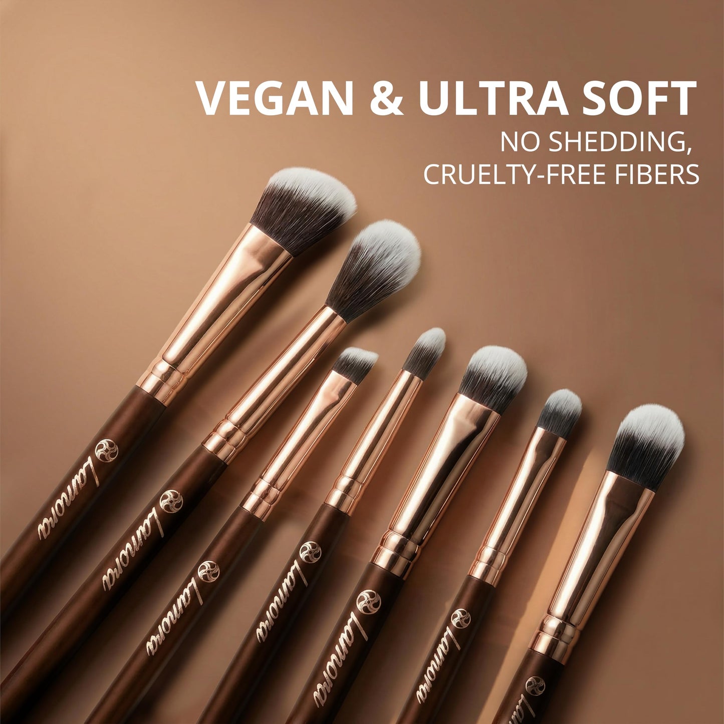 Eye Makeup Brushes Eyeshadow Brush Set - 7pcs Soft Synthetic Eyeshadow Blending Brush Kit - For Blending Eyeshadow, Eyeliner, Crease, Eyebrow - Long Beauty & Personal Care Lamora