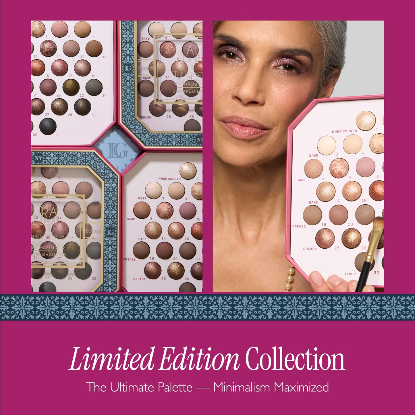 LAURA GELLER NEW YORK The Ultimate Palette Minimalism Maximized | Includes 31 Baked Eyeshadows in Classic and Marble with Matte & Shimmer Finishes Beauty & Personal Care LAURA GELLER NEW YORK