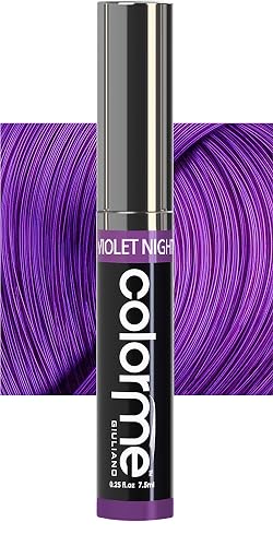 Colorme Root Touch Up Temporary Hair Mascara to color and Blend Semi Permanent Dye regrowth. Washes Out (VIOLET NIGHT) Beauty & Personal Care Color Me