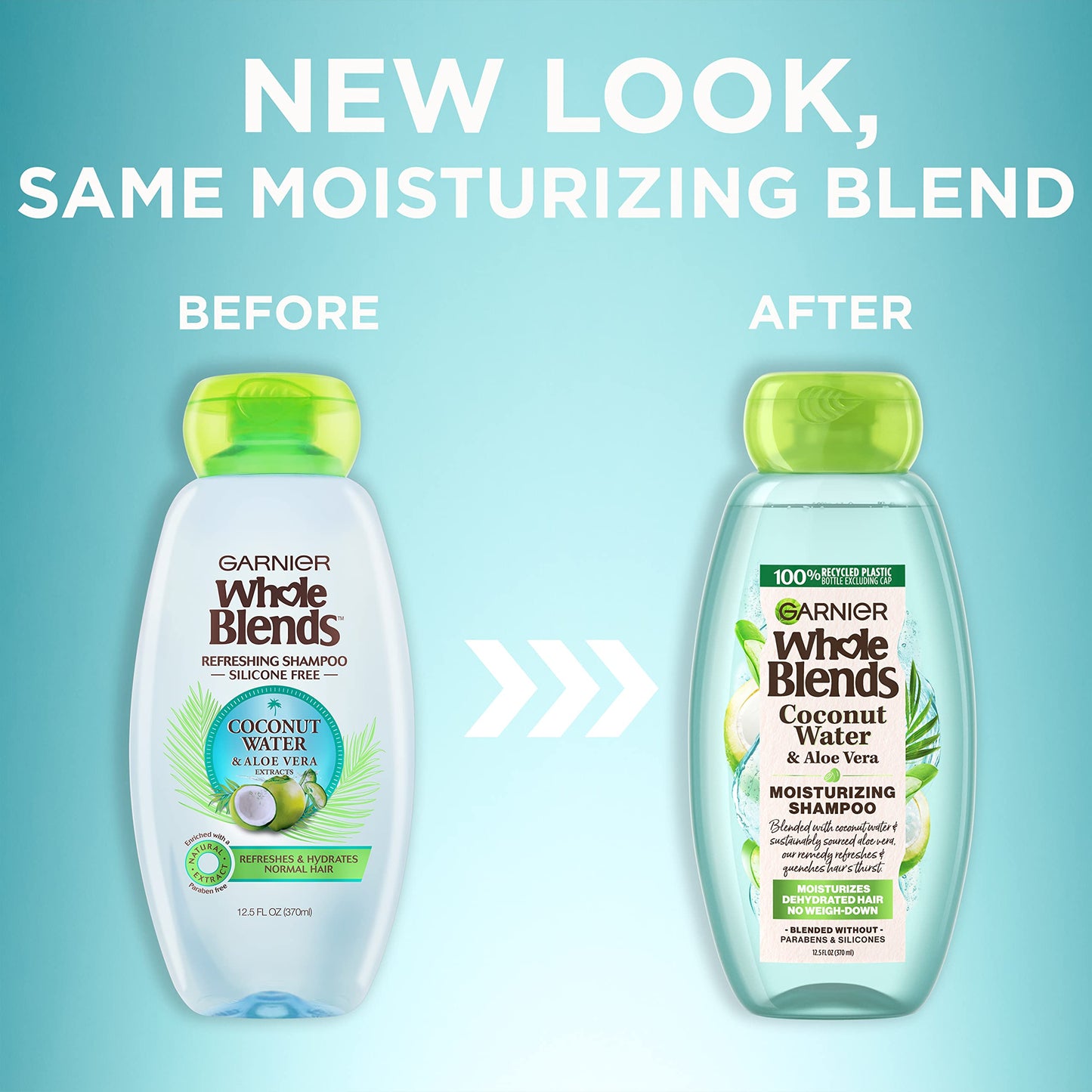 Garnier Whole Blends Coconut Water & Aloe Vera Refreshing Shampoo for Normal Hair, 26.6 Fl Oz, 1 Count (Packaging May Vary) Beauty & Personal Care Garnier