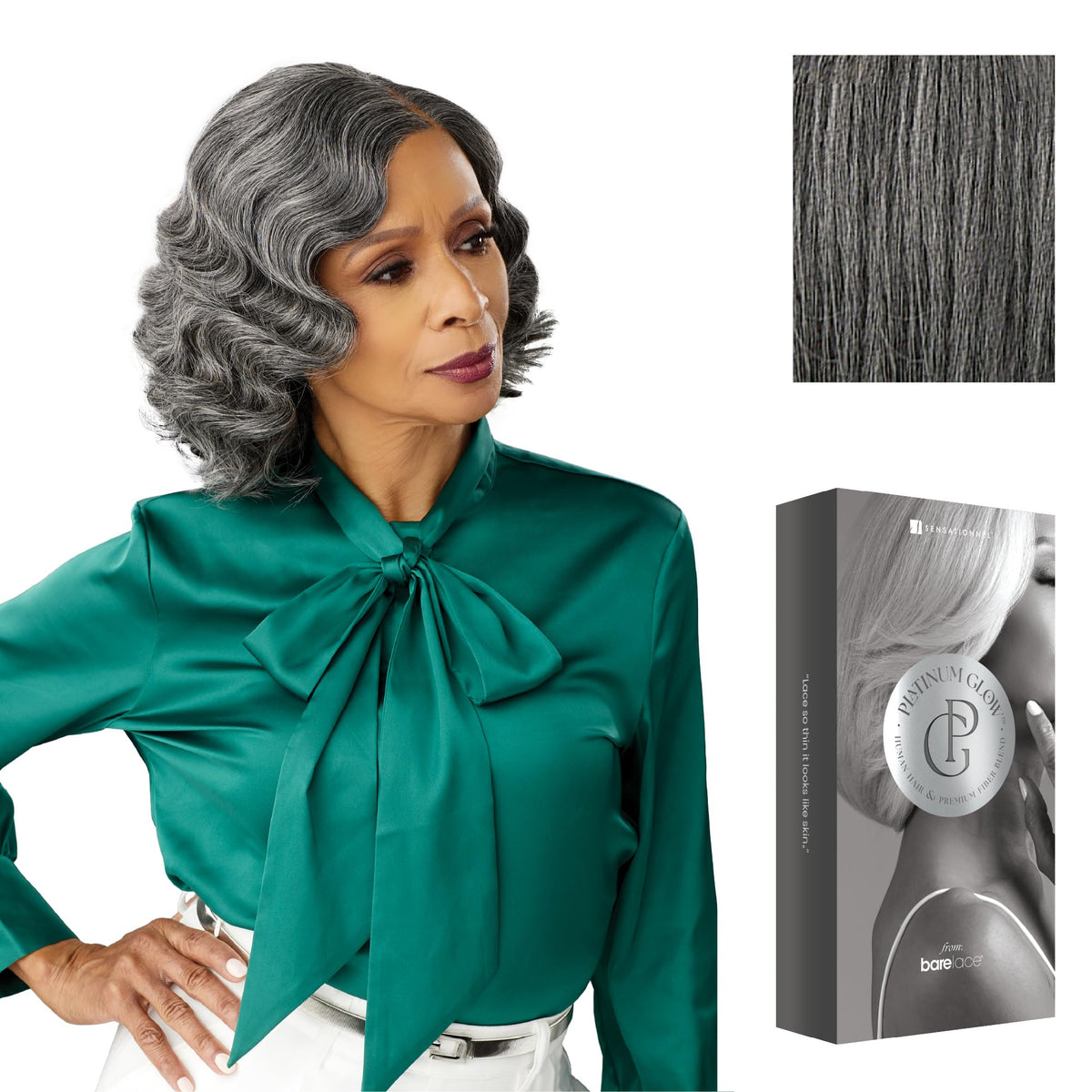 Sensationnel Platinum Glow 13x6 Wig-Vivienne, STEELGRAY