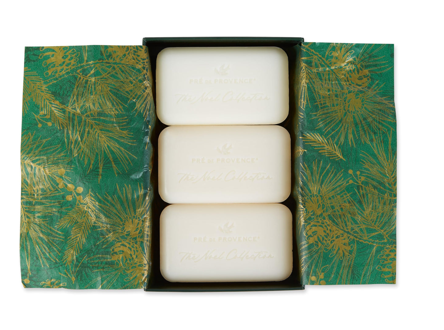 Pre de Provence Noel Collection Gift Box, Contains a Trio of 150 Gram Soap Bars Elegantly Packaged & Beautifully Scented, Made in France, Noble Fir Beauty & Personal Care Pre de Provence