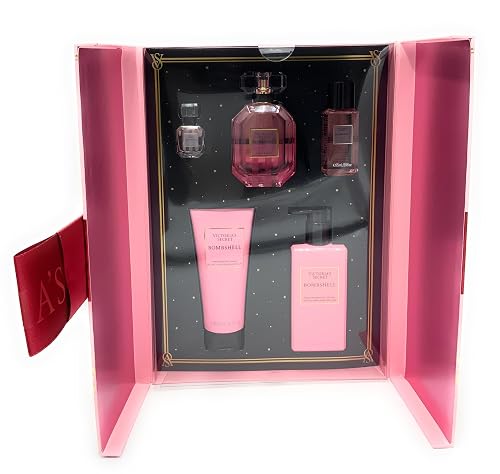 Victoria's Secret Bombshell Full Size Gift Set: Eau De Parfum 3.4 fl oz + .25fl oz Fragrance Mist, Lotion, Wash Beauty & Personal Care Victoria's Secret