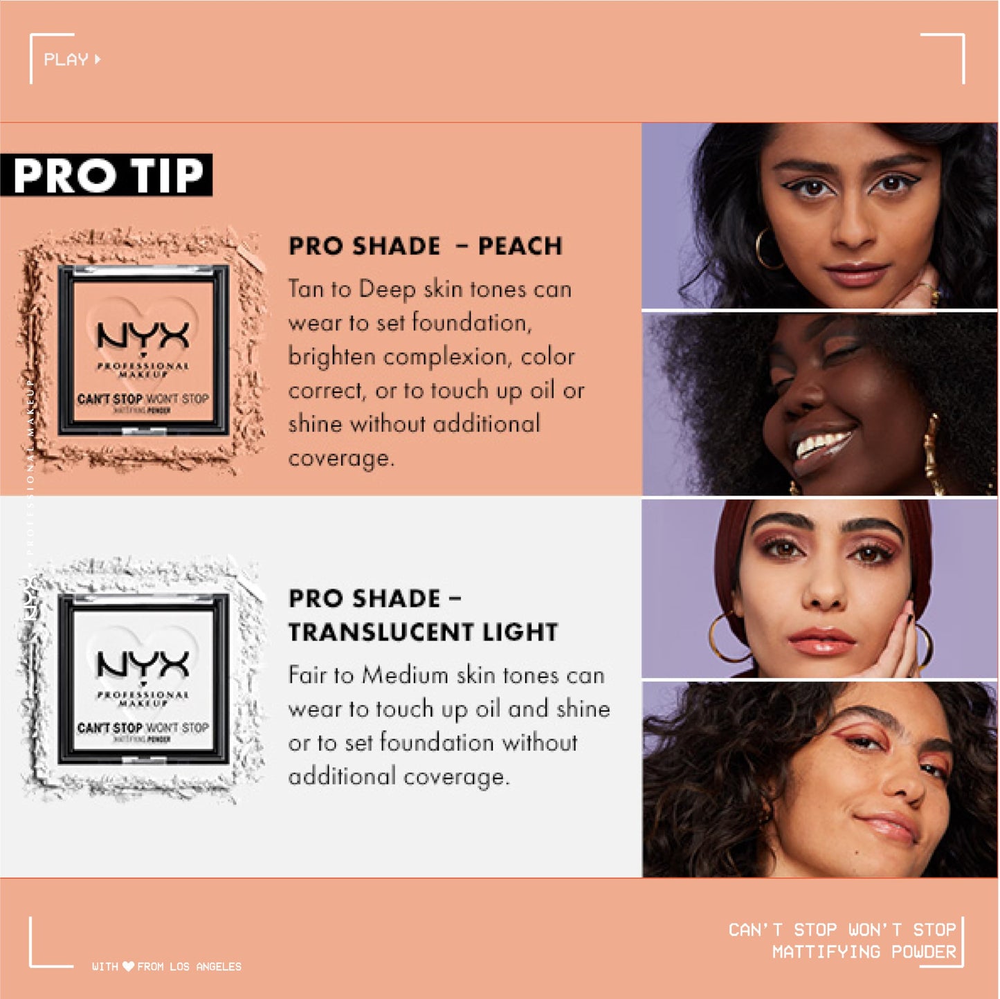NYX PROFESSIONAL MAKEUP Can't Stop Won't Stop Mattifying Pressed Powder - Light Beauty & Personal Care NYX PROFESSIONAL MAKEUP