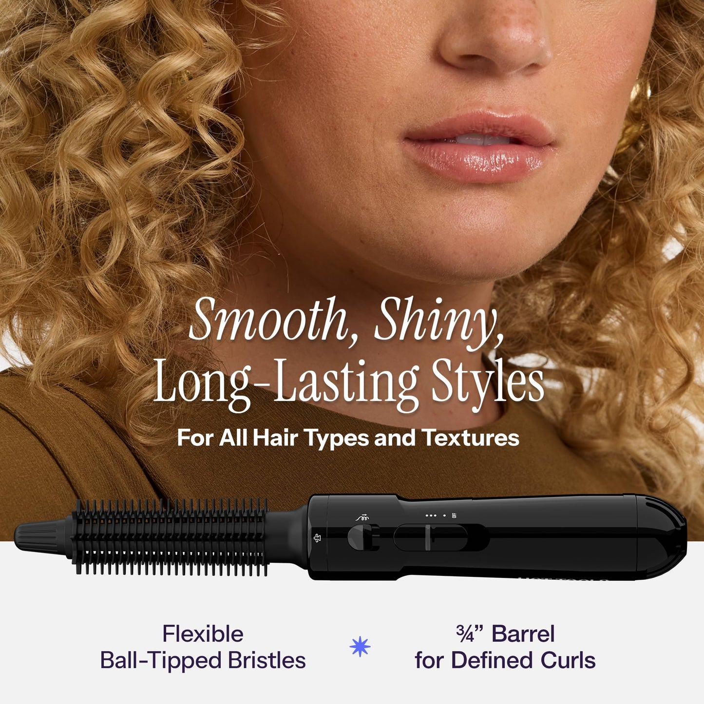 Hot Tools Pro Artist Hot Air Styling Brush | Style, Curl and Touch Ups (3/4”), Black Beauty & Personal Care HOT TOOLS