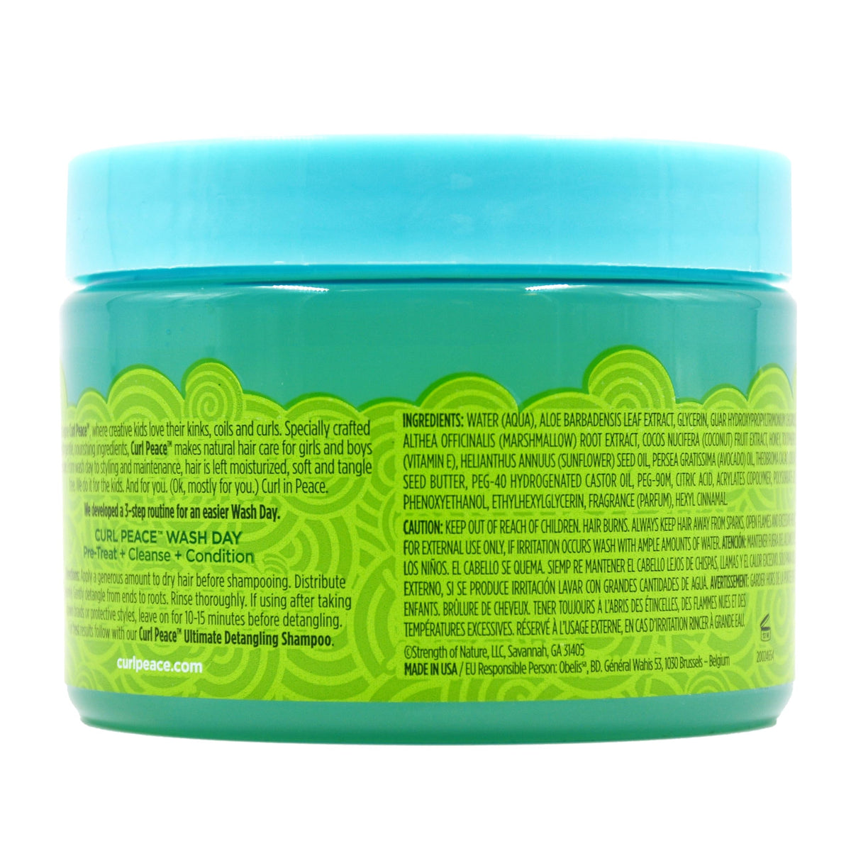 Just For Me Curl Peace Tender Head Detangling Treatment - Rinses Away Knots, Pre-Wash, Post-Styling, Contains No Parabens, Sulfates, Mineral Oil Beauty & Personal Care Just For Me