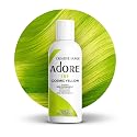 Adore Semi Permanent Hair Color (161 Cosmic Yellow) | Vegan & Cruelty-Free Yellow Hair Dye | No Ammonia, No Peroxide, No Alcohol | 4 Fl Oz Beauty & Personal Care Adore