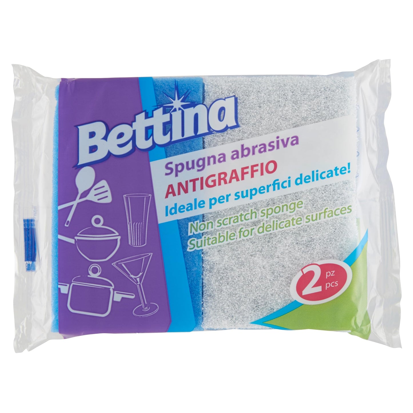 Lote 2 Estropajos Con Fibra Blanca Mixtos Betina Beauty and Personal Care La Griega Koronis