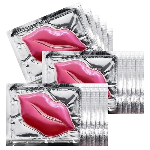 NIYET 30 pieces of Moisturizing Collagen Crystal Lip Mask - Anti-Ageing & Anti Chapped, Reduce lip Wrinkles, Fade Lip Color, Make Skin Smooth (Pink) Beauty & Personal Care NIYET