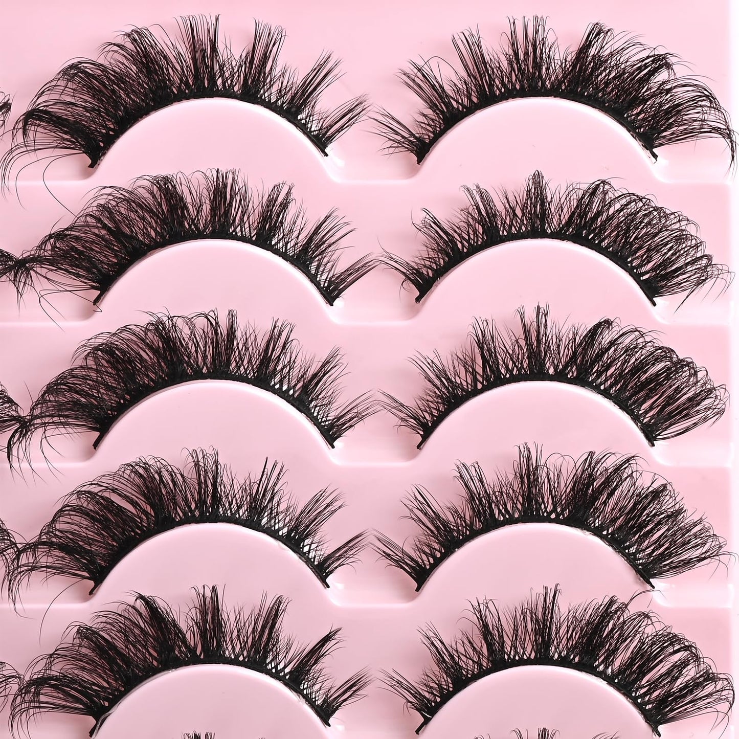 FARRED Cat Eye Lashes Fox Eyelash Wispy Fluffy False Eyelashes 14 Pairs Fake Eyelashes Natural Look Short Natural Lashes Cat Eye Lash Wispy Volume Beauty and Personal Care FARRED