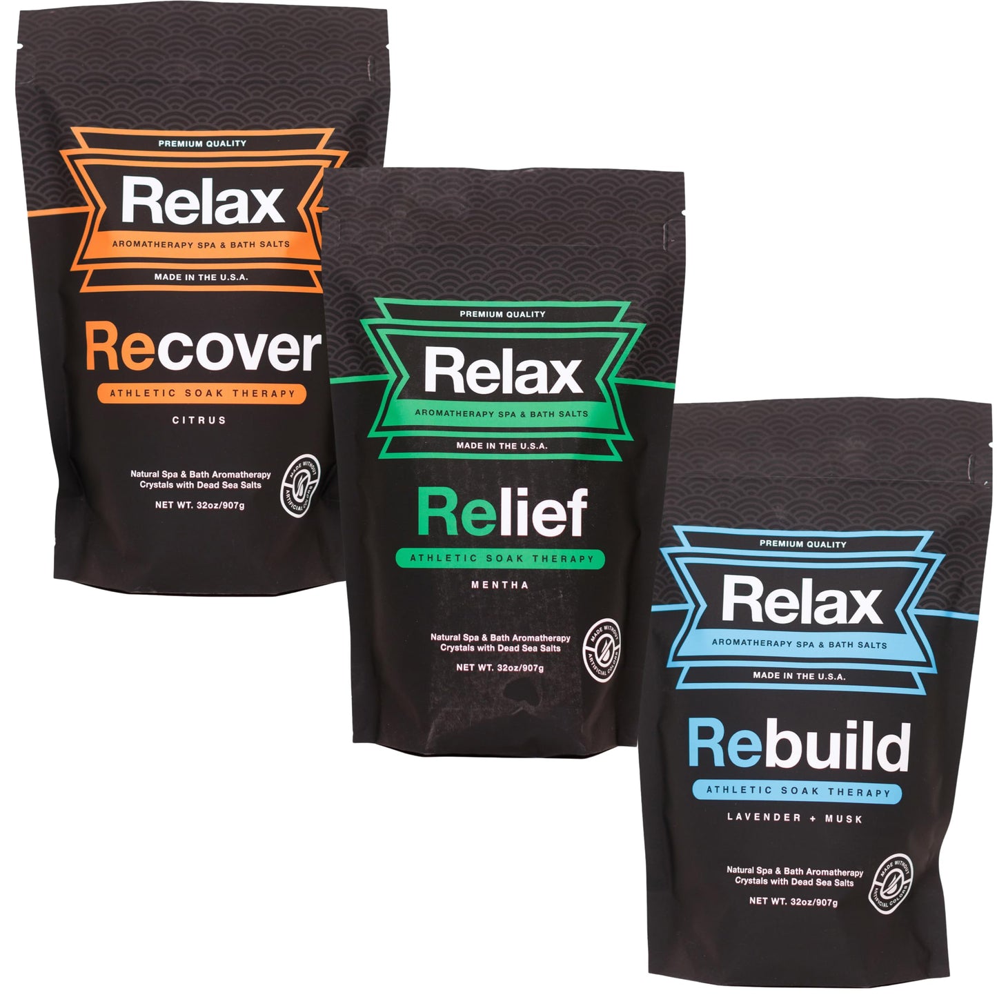 Relax Spa & Bath, Epsom & Dead Sea Salts, Aromatherapy Bath Salts for Hot Tub, Bath, or Spa, Infused with Magnesium, 3 Pack, Athletic Soak Therapy Beauty and Personal Care Relax Spa & Bath