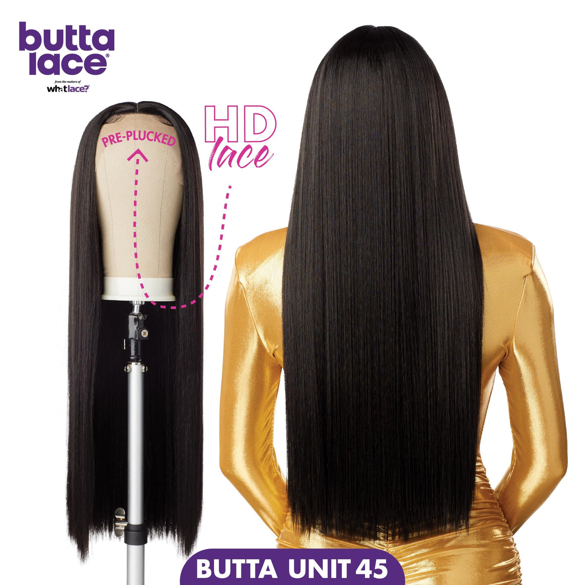 Sensationnel Butta LaceWig-Unit 45, LIGHTASHBROWN