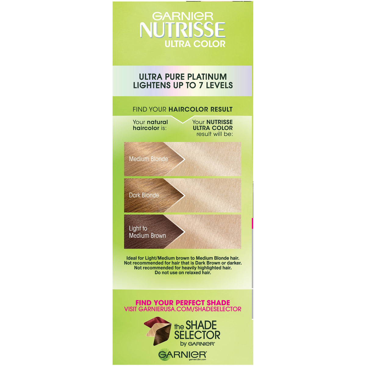 Garnier Nutrisse Ultra Color Nourishing Hair Color Creme, PL1 Ultra Pure Platinum (Packaging May Vary)