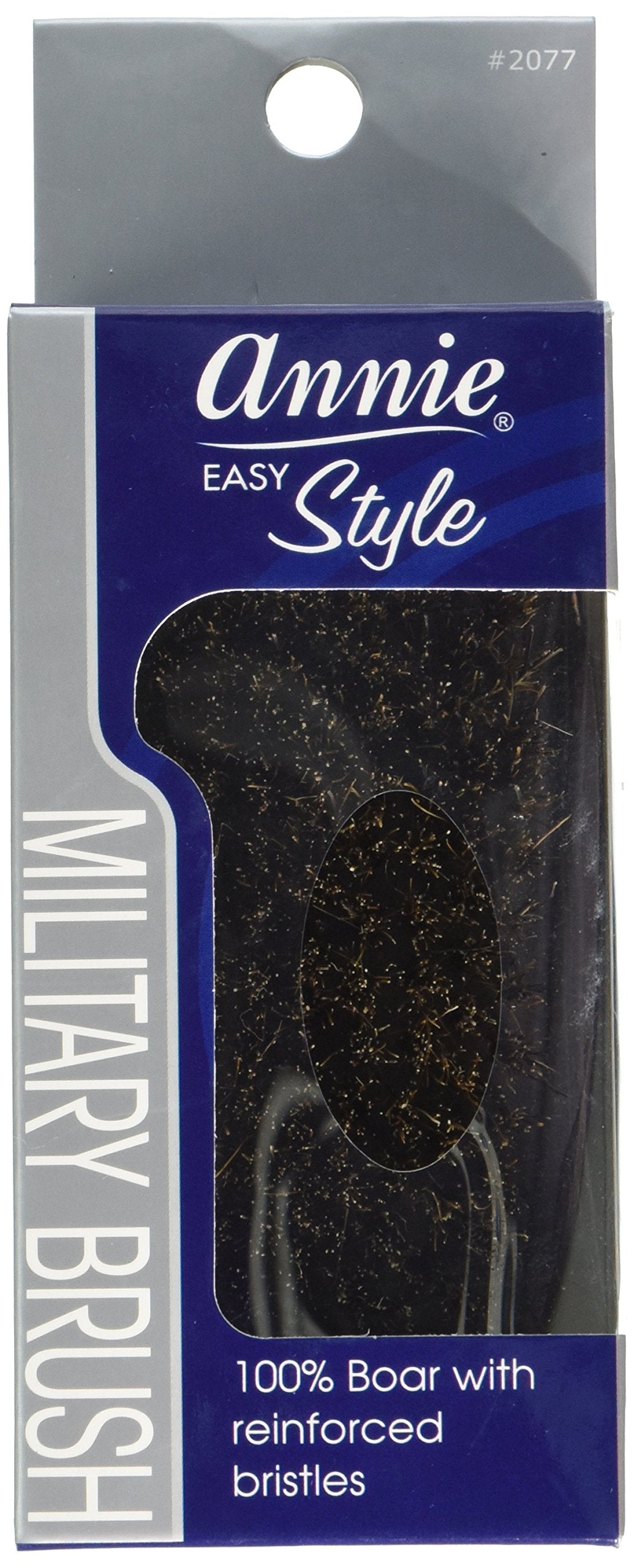 Annie Professional Military Brush 100% Natural Boar Medium Bristle Beauty & Personal Care Annie