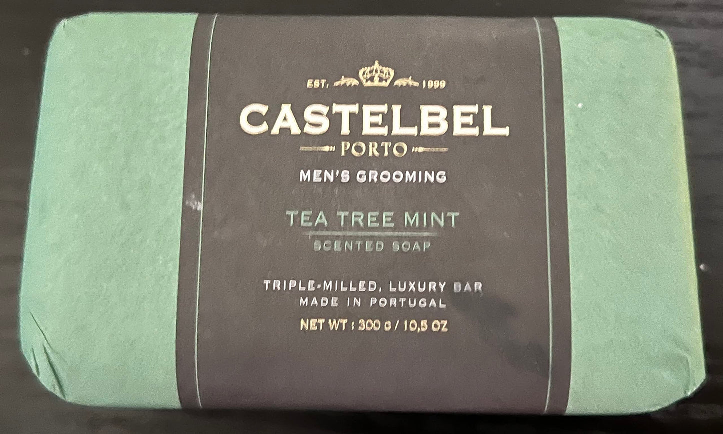 Castelbel Porto Men's Grooming Tea Tree Mint Luxury Scented Soap - 10.5oz Beauty & Personal Care Castelbel Porto