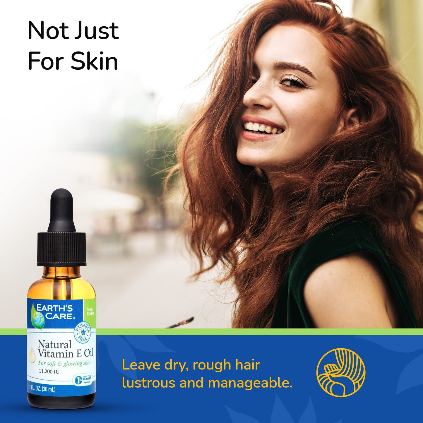 Earth's Care Natural Vitamin E Oil - 100% Natural Vitamin E Oil for Skin and Hair - 1 Fl OZ Beauty & Personal Care Earth's Care