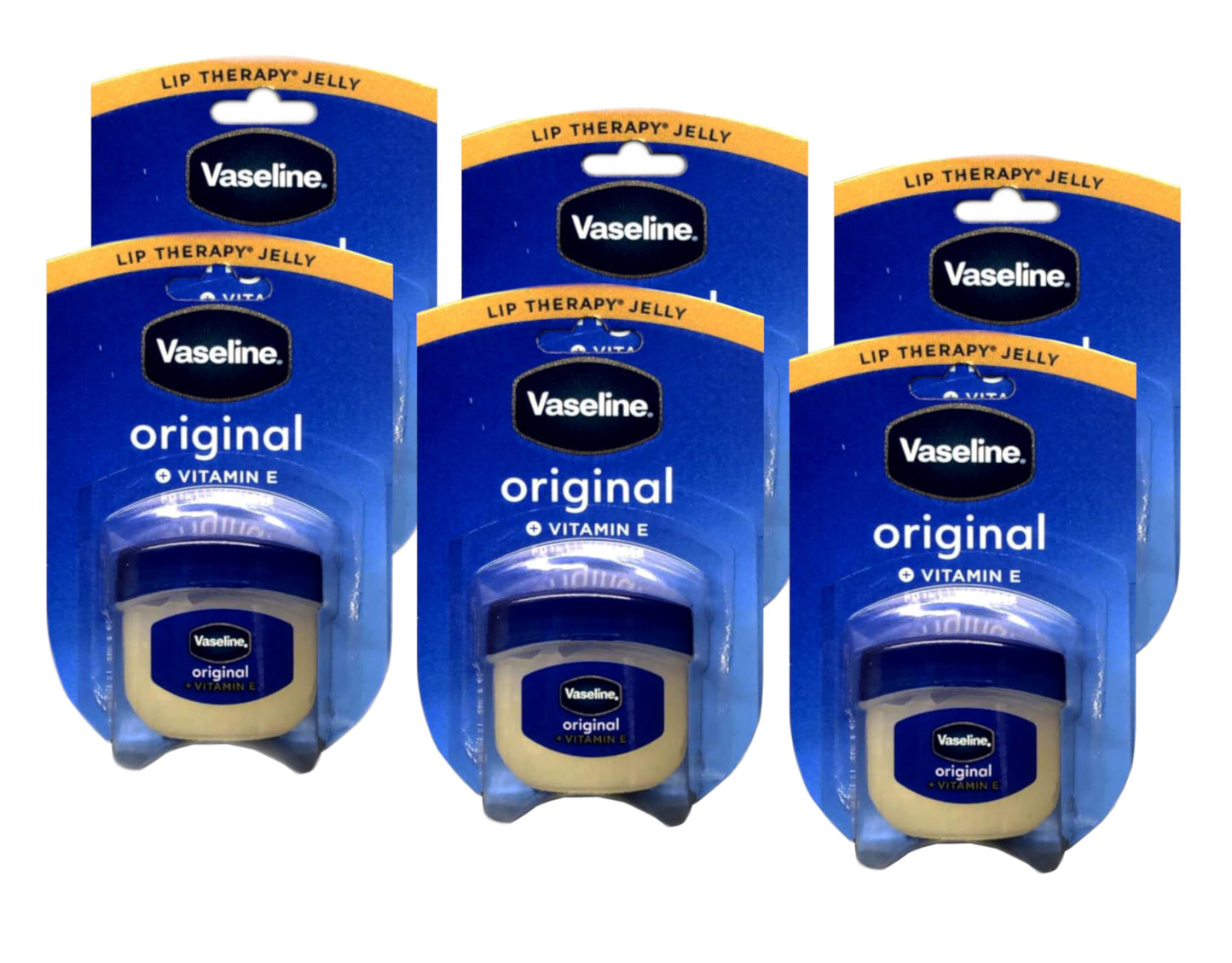 Vaseline Lip Therapy Jelly Original + Vitamin E, 0.25 Ounce (Pack of 6) Beauty and Personal Care Vaseline