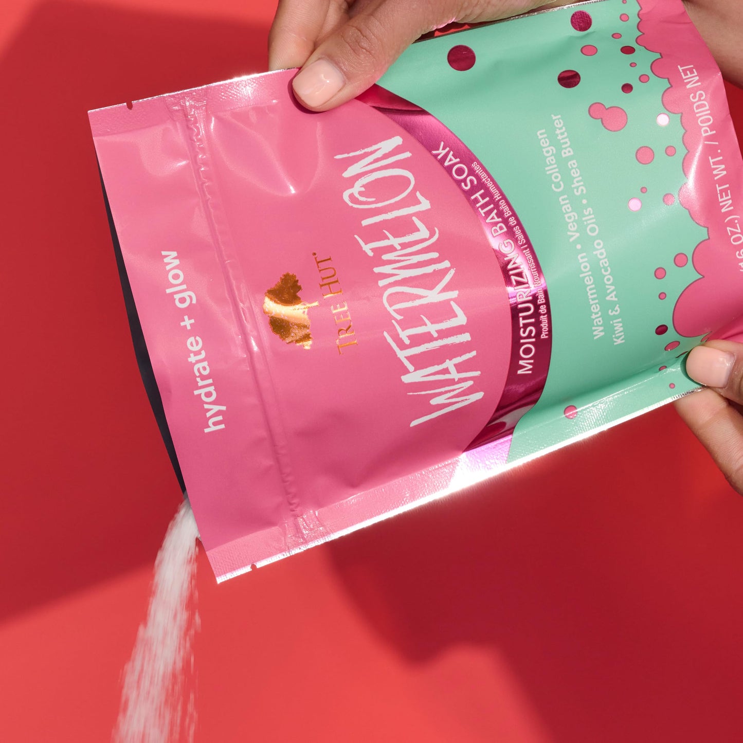 Tree Hut Watermelon Moisturizing Bath Soak, Bath Salt with Shea Butter, Vegan Collagen, Kiwi & Avicado Oils, 16 Oz Beauty & Personal Care Tree Hut