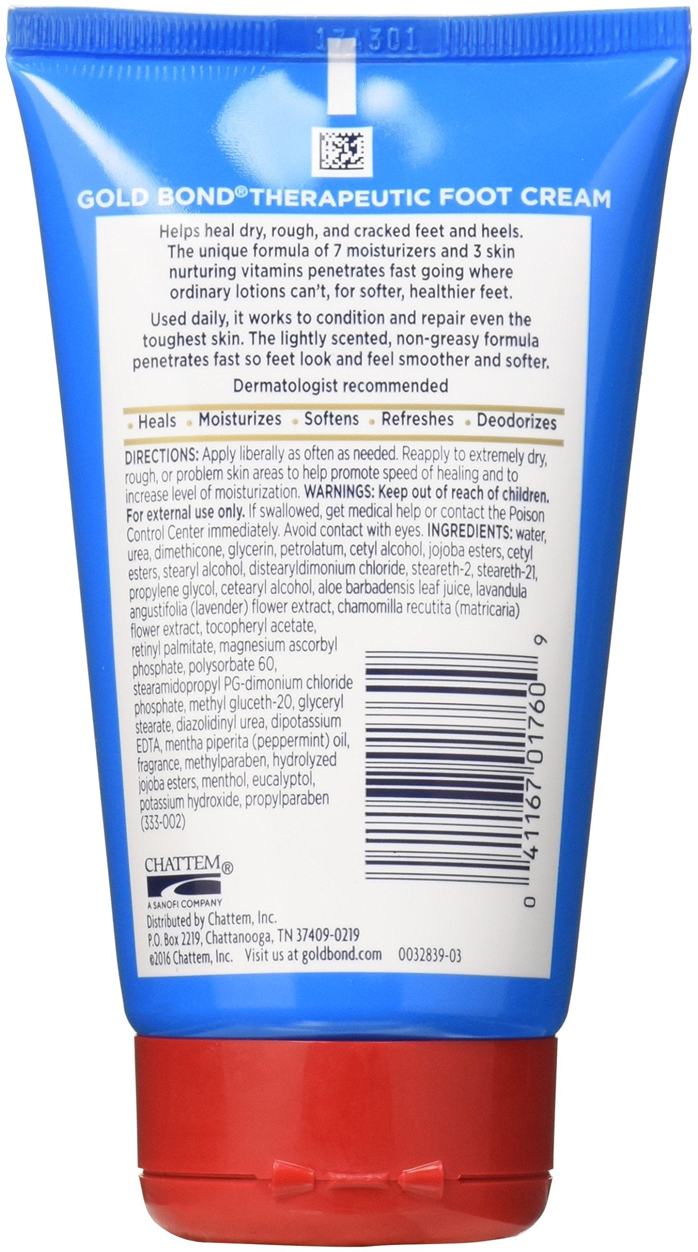 Gold Bond Foot Cream Triple Action 4 Ounce (2 Pack) Beauty & Personal Care Gold Bond