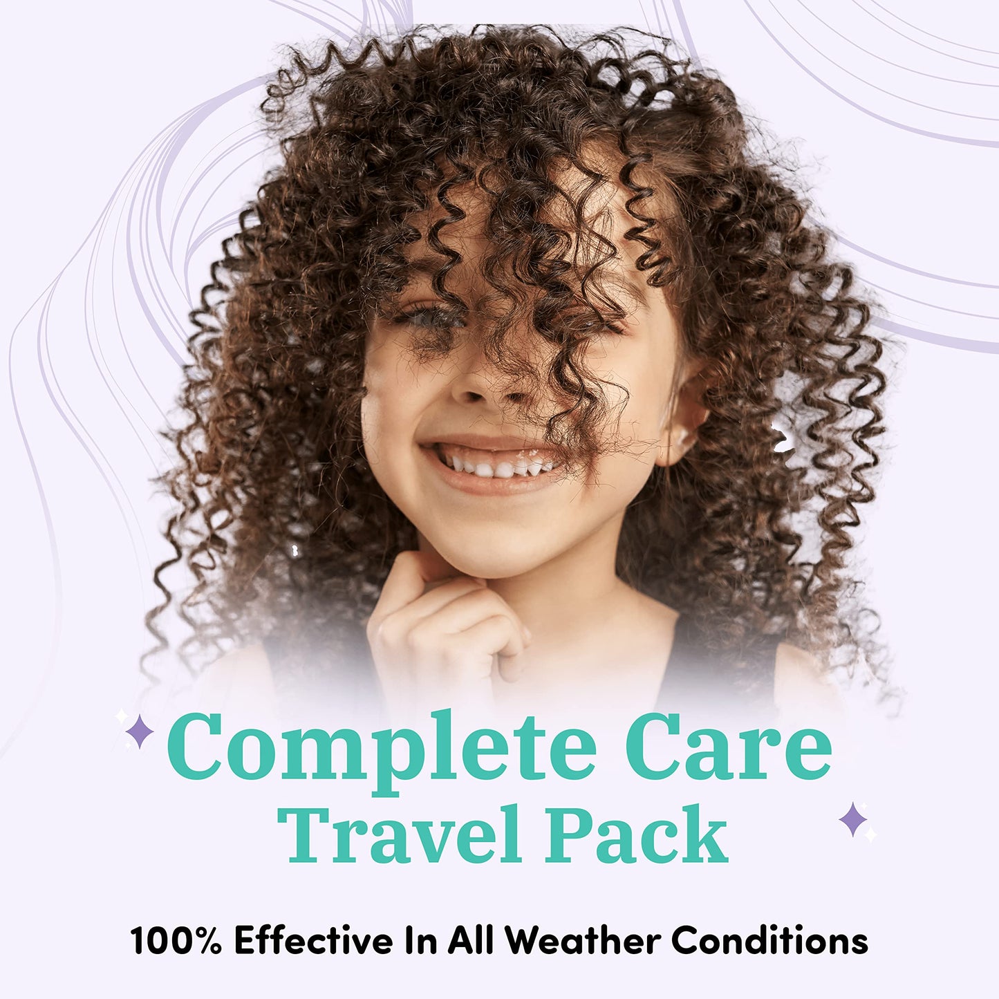CURL KEEPER - Kinder Curls Kinder Travel Set - Complete Children's Hair Care Travel Set to Detangle, Define, and Soften Curly Hair (3.4 oz / 100 ml) Beauty & Personal Care Curly Hair Solutions