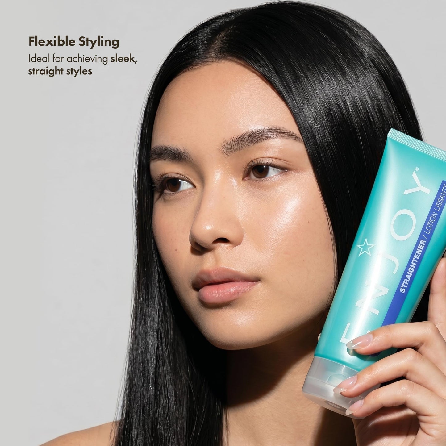 Enjoy Straightener, Smoothing and Frizz Control Cream for Coarse or Curly Hair, Non-Chemical Hair Straightening Balm for Sleek and Soft Styles, 8 Oz Beauty & Personal Care Enjoy