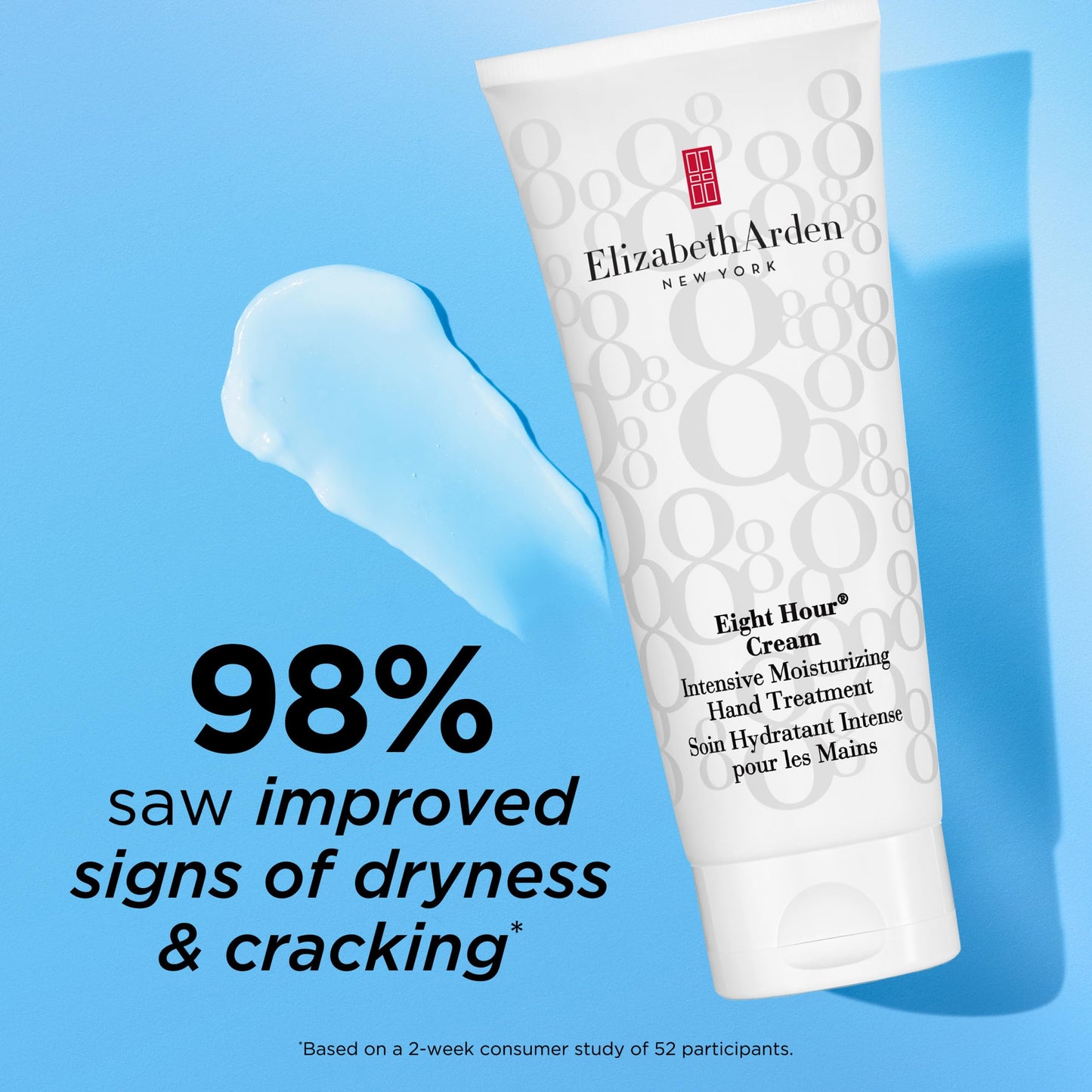 Elizabeth Arden Eight Hour Cream Intensive Moisturizing Hand Treatment, Travel Size Moisturizer, Rich Lotion for Dry, Cracked Skin, Non-Greasy, 2.3 oz Beauty & Personal Care Elizabeth Arden