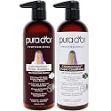 PURA D'OR Purple Shampoo & Conditioner (16oz x 2) ColorHarmony Biotin Set For Bleached, Blonde, Silver & Color Treated Hair - Keratin, Bamboo Fiber Beauty & Personal Care PURA D'OR