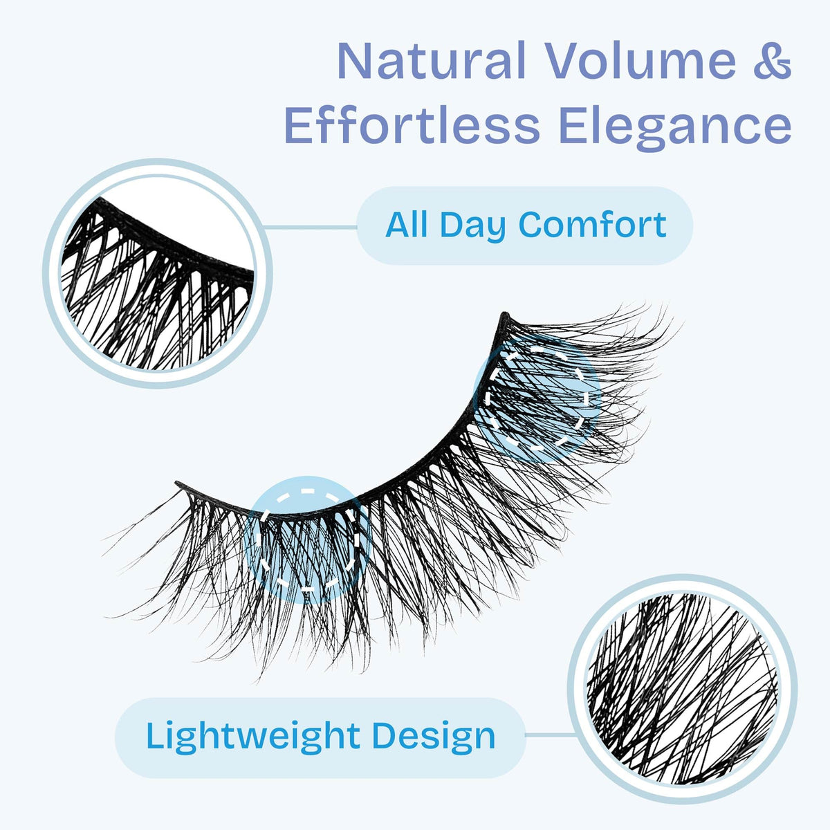 Broadway False Lashes Multipack, Faux Mink Wispy Volume Strip Eyelashes, Natural Look for Daily & Glam Wear, 5 Pairs Fluffy & Lightweight Cat Eye