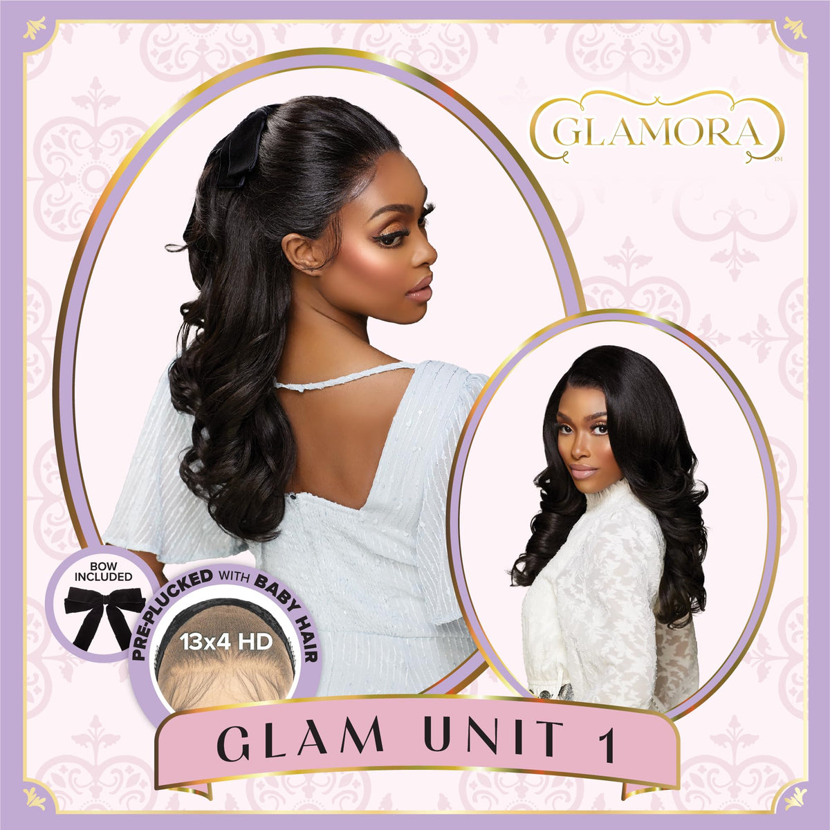 Sensationnel Glamora Lace Front Wig-Glam Unit 1, 1B OFFBLACK
