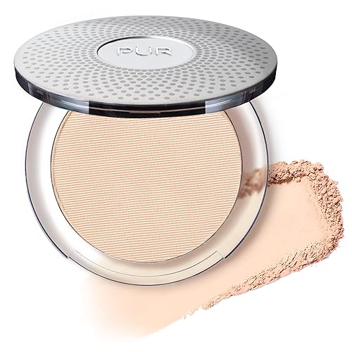PUR Beauty 4-in-1 Pressed Mineral Makeup Powder Foundation with SPF 15 - Concealer & Finishing Compact Pressed Powder for Face - Buildable Medium Beauty & Personal Care PÜR MINERALS