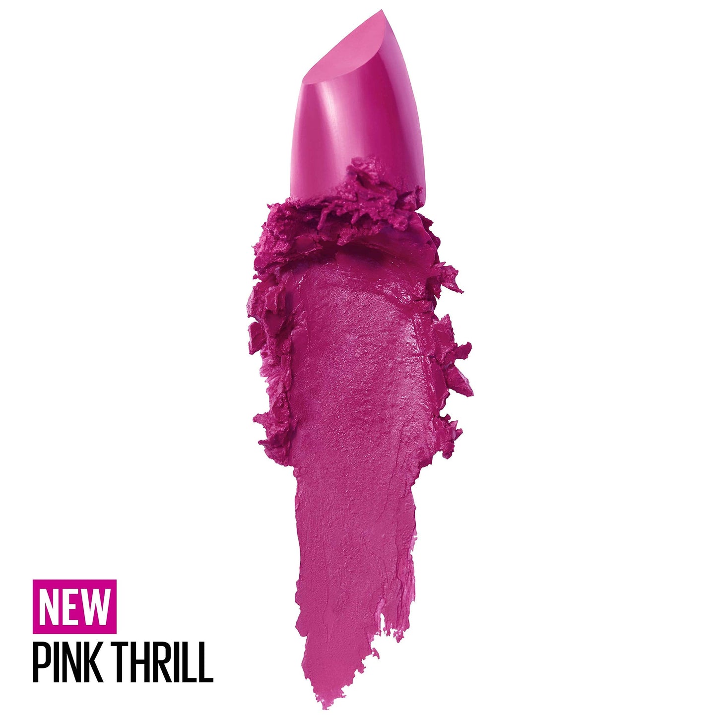 Maybelline Color Sensational Lipstick, Lip Makeup, Cream Finish, Hydrating Lipstick, Nude, Pink, Red, Plum Lip Color, Pink Thrill, 0.15 oz; (Packaging Beauty & Personal Care MAYBELLINE