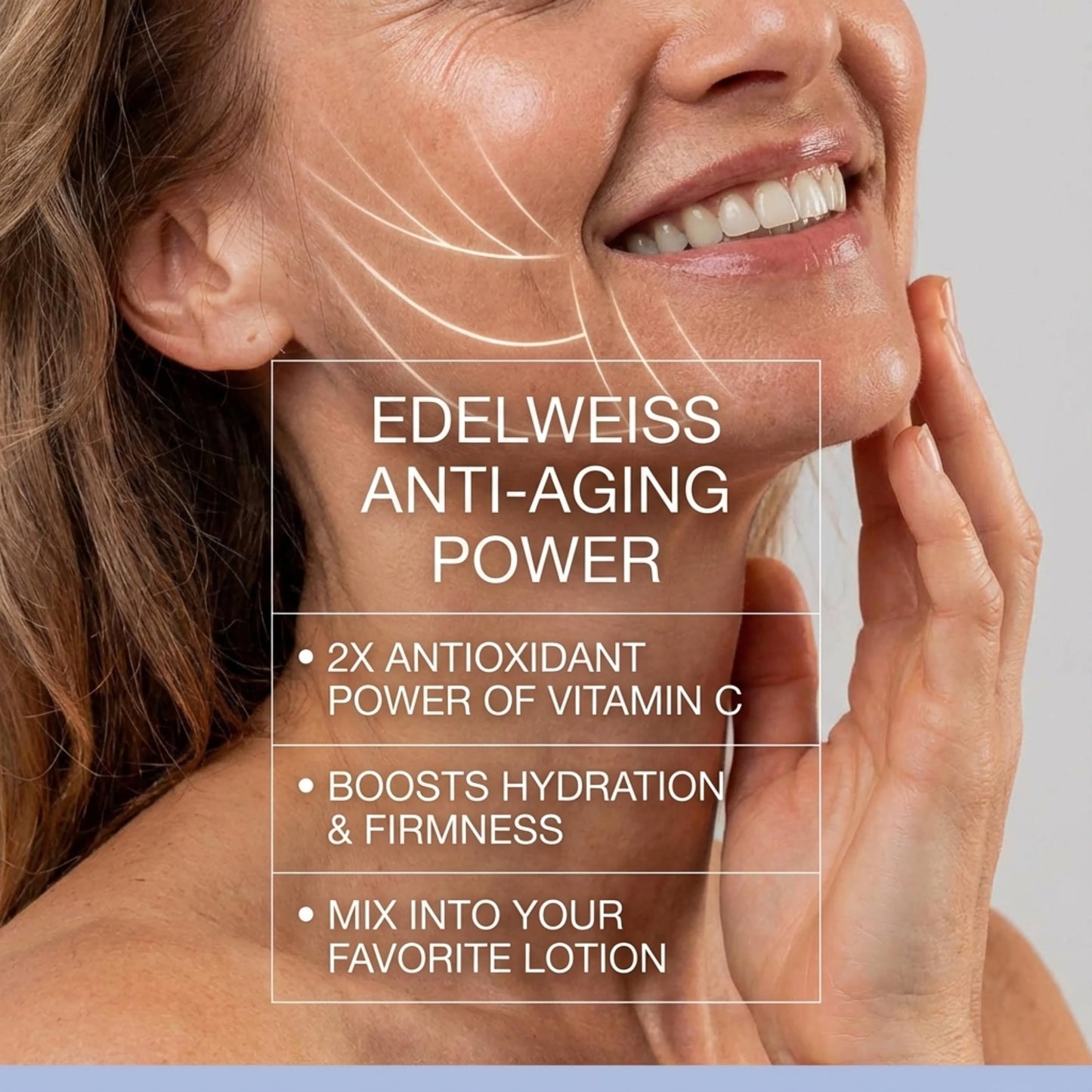 Skin Perfection Edelweiss Natural Derived Plant Antioxidant Extract Potent Anti-Aging Vitamin C Hydration Younger-Looking Skin Easy Add Dropper Make Beauty & Personal Care Skin Perfection
