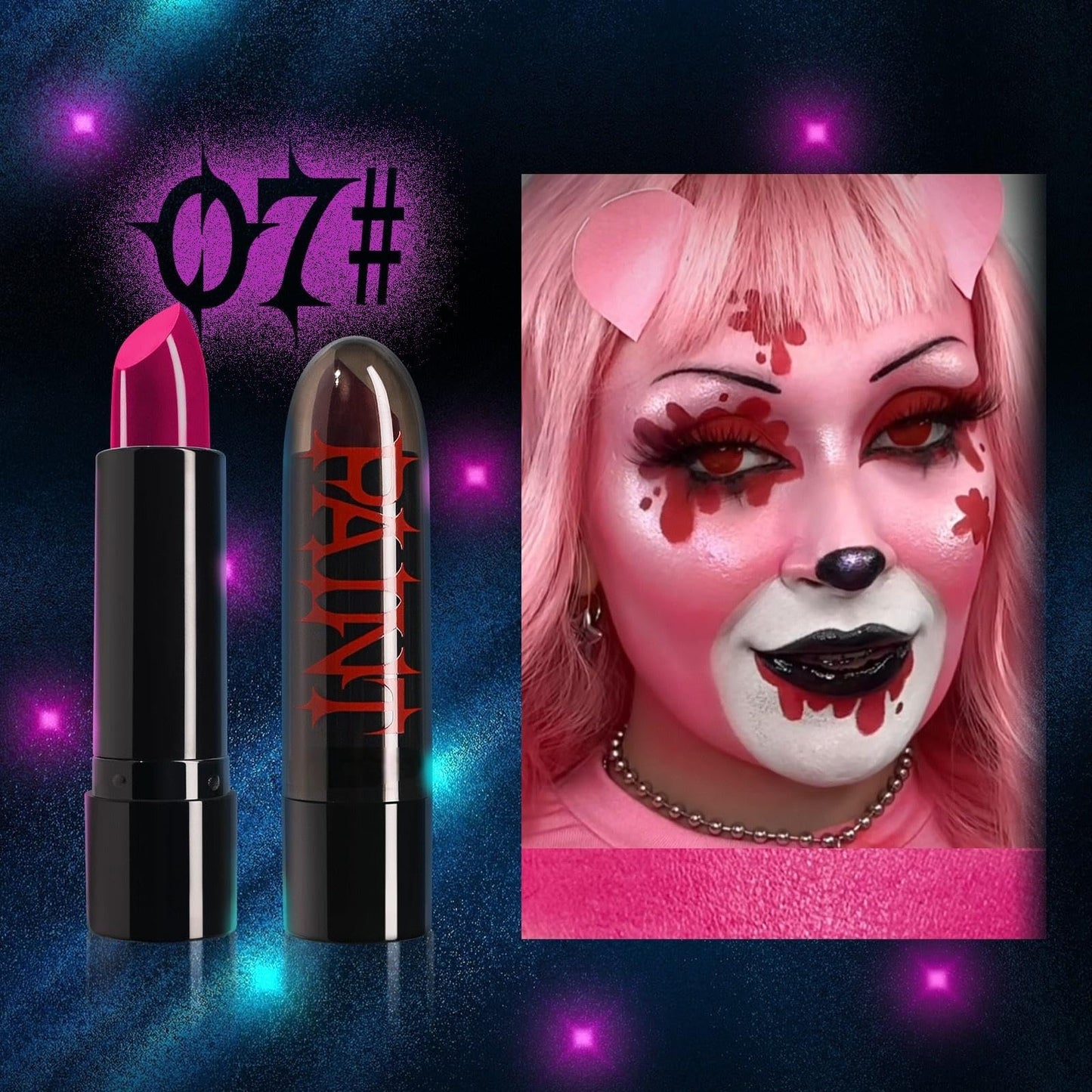 Halloween Face Body Paint Stick - Vampire Makeup Kit (5 Colors: Black, White, Red, Green, Blue) - Easy Apply Waterproof Long Lasting for Kids Adults Beauty & Personal Care iACen
