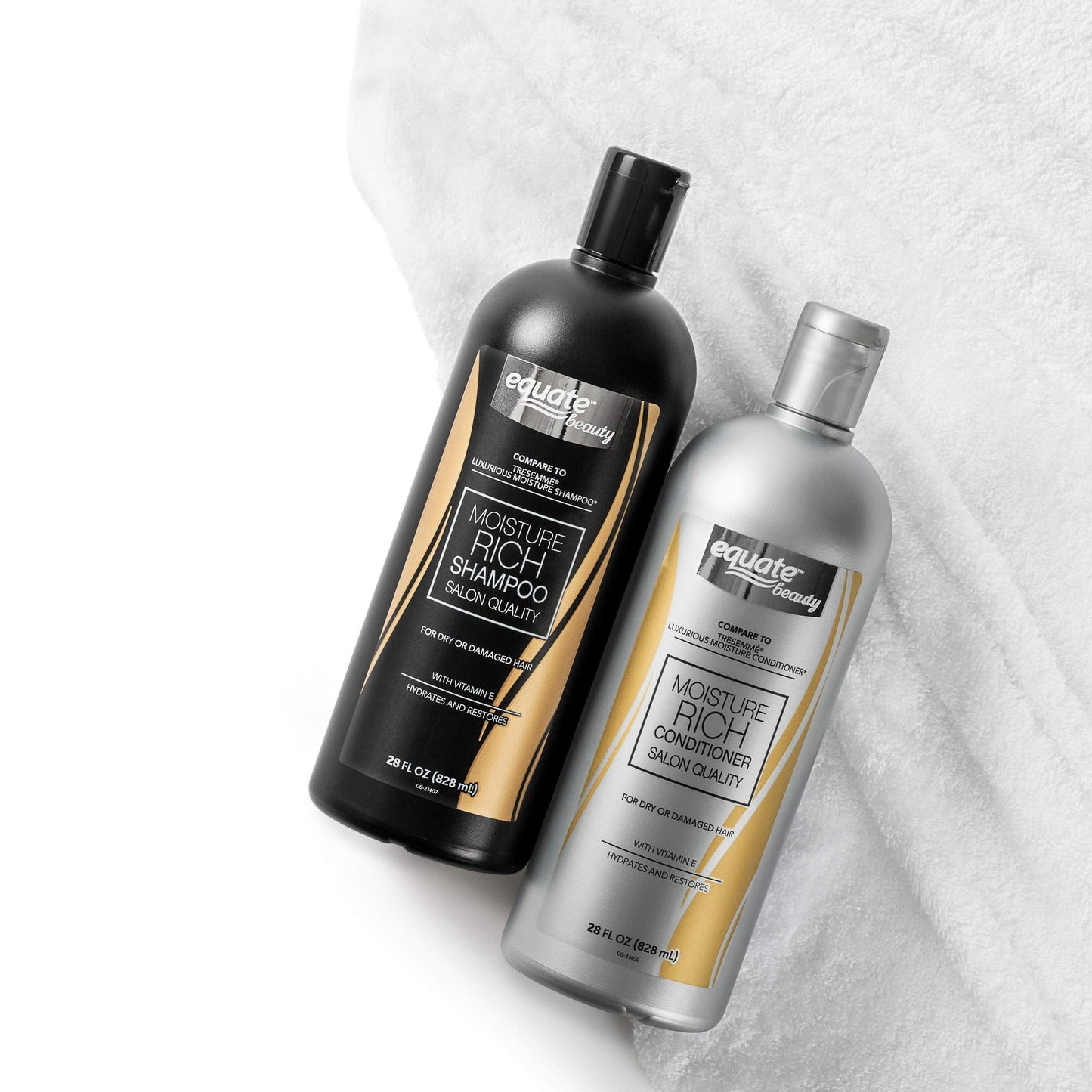 Equate Beauty Moisture Rich Shampoo & Conditioner, 28 fl oz, (Pack of 2) Beauty & Personal Care Equate
