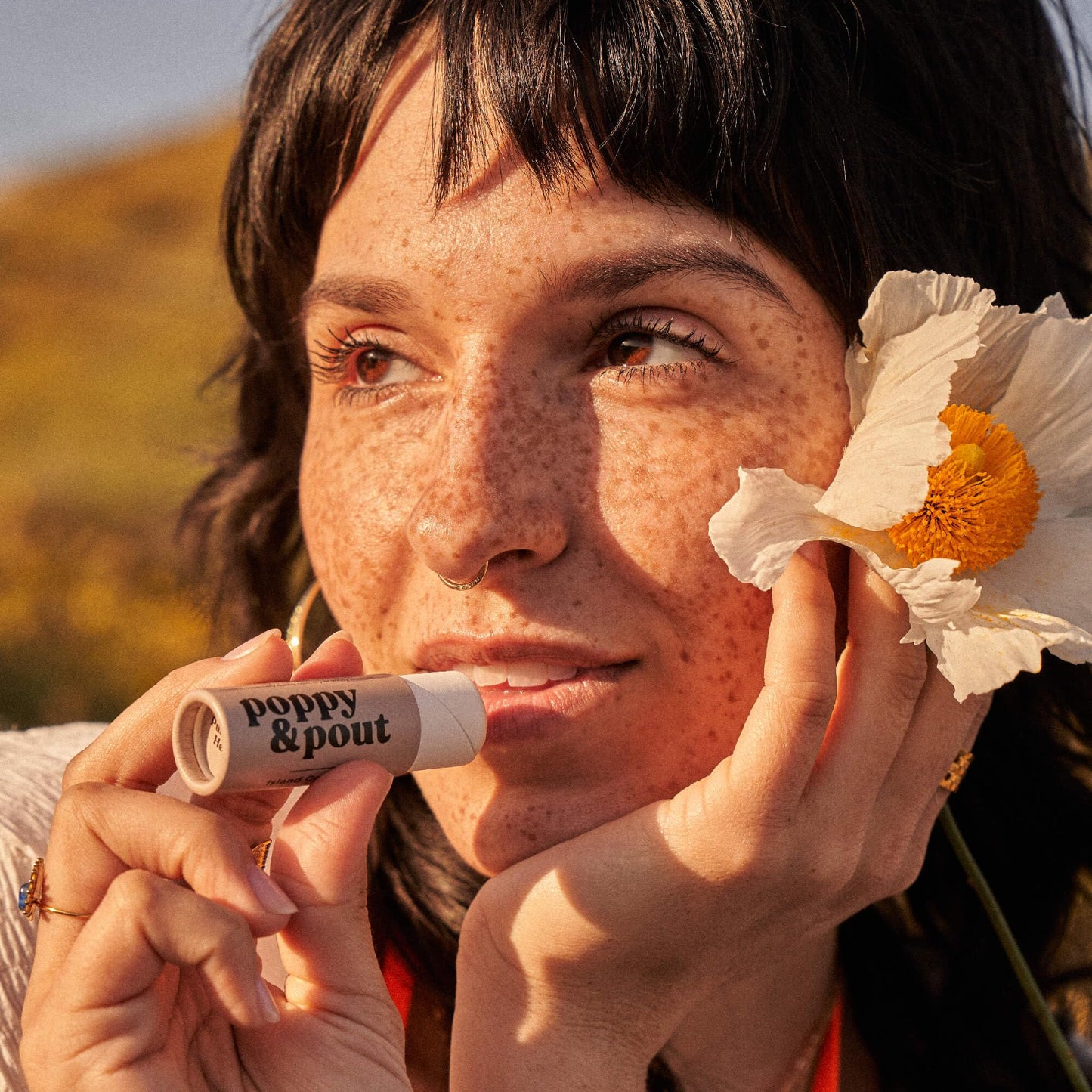Poppy & Pout Island Coconut Jumbo Lip Balm | All Natural Lip Balms & Moisturizers | Hydrates with Beeswax, Vitamin E, Organic Coconut Oil | Beauty & Personal Care Poppy & Pout